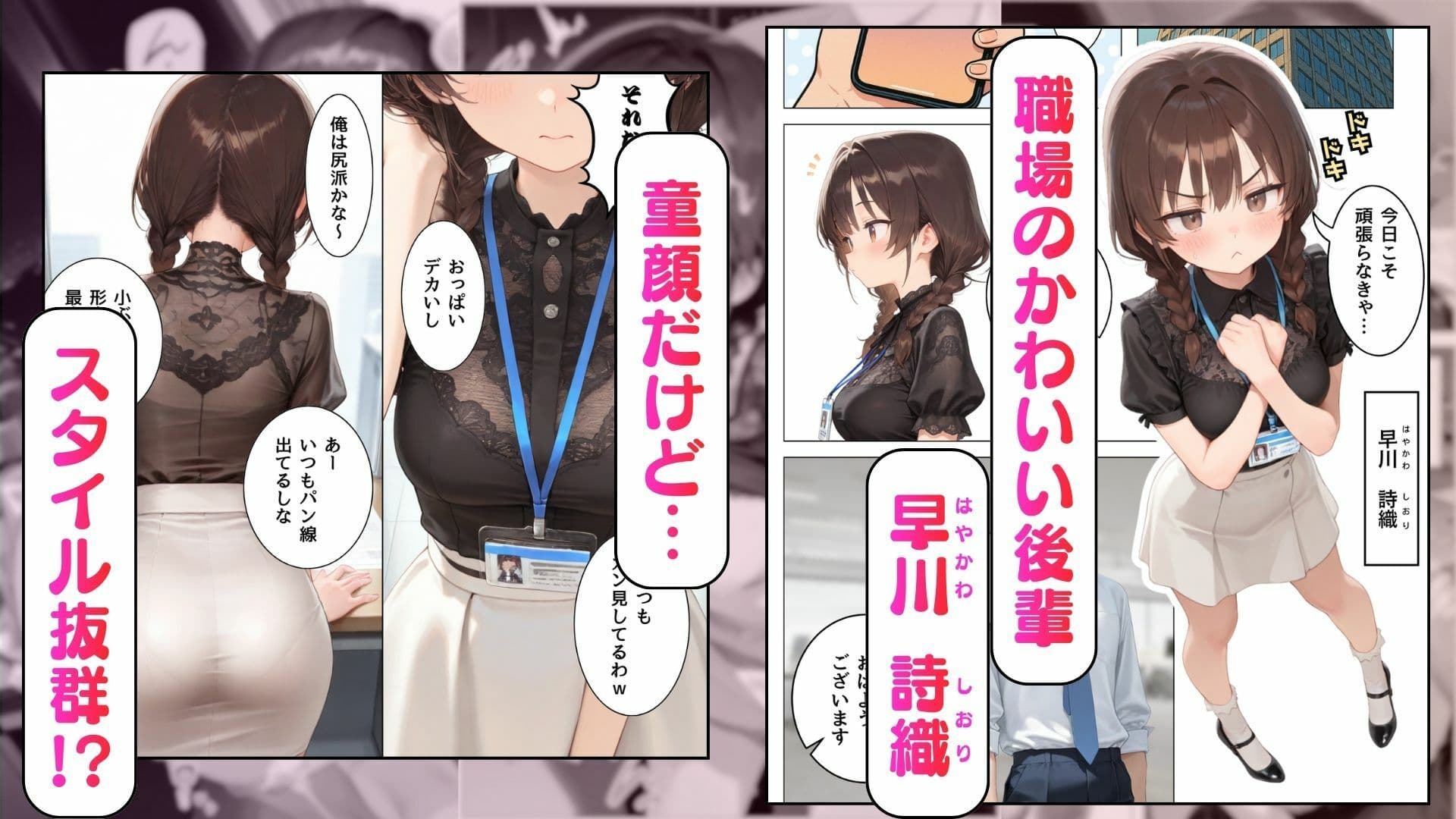 可愛いけどちょっと抜けてる後輩と、残業してたらいい雰囲気になった話 サンプル 1