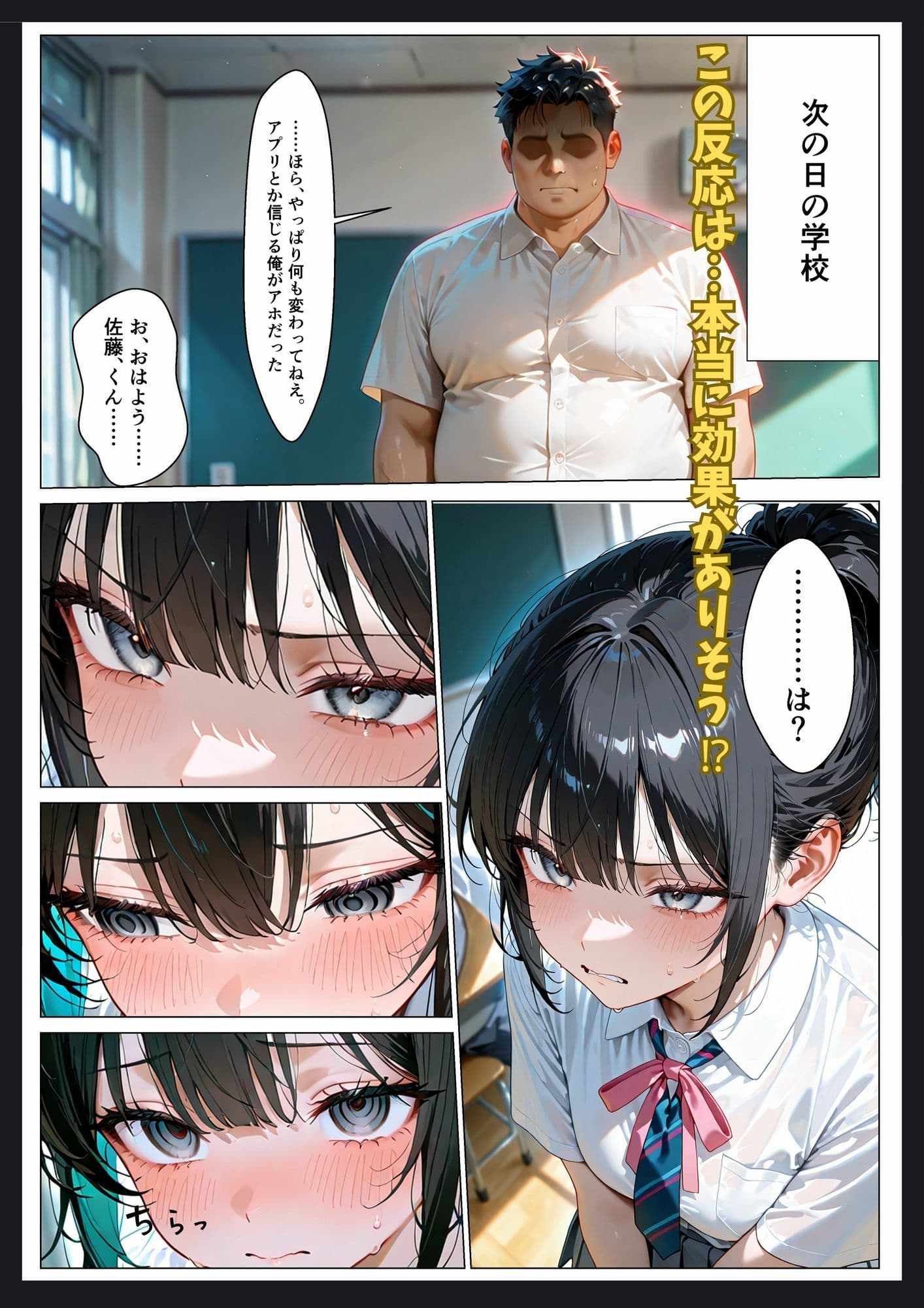 催●アプリをかけられて嫌いな陰キャに溢れるほど中出しされた話 サンプル 3