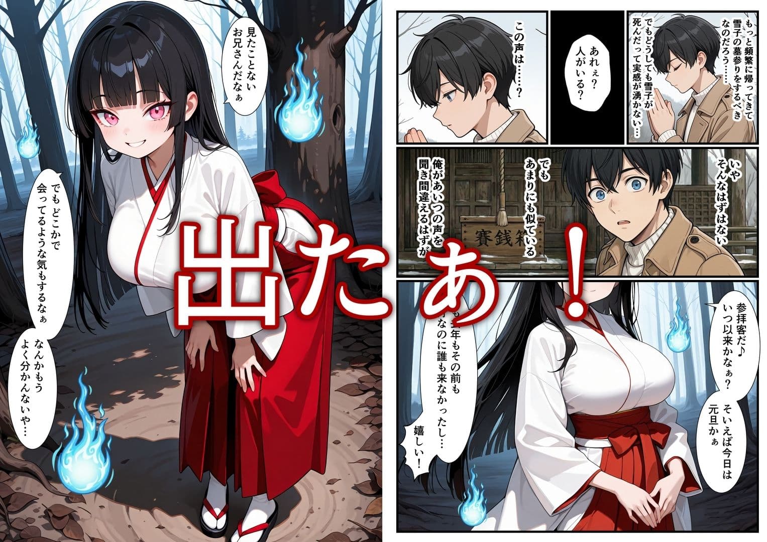 初詣に行ったら死んだ幼なじみの幽霊がいた 童貞を捧げた サンプル 3