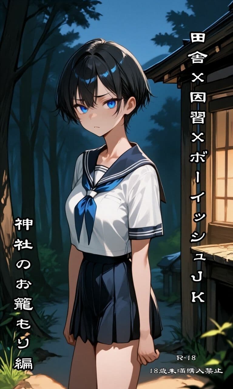 田舎×因習×ボーイッシュJK  神社のお籠り編 サンプル 1
