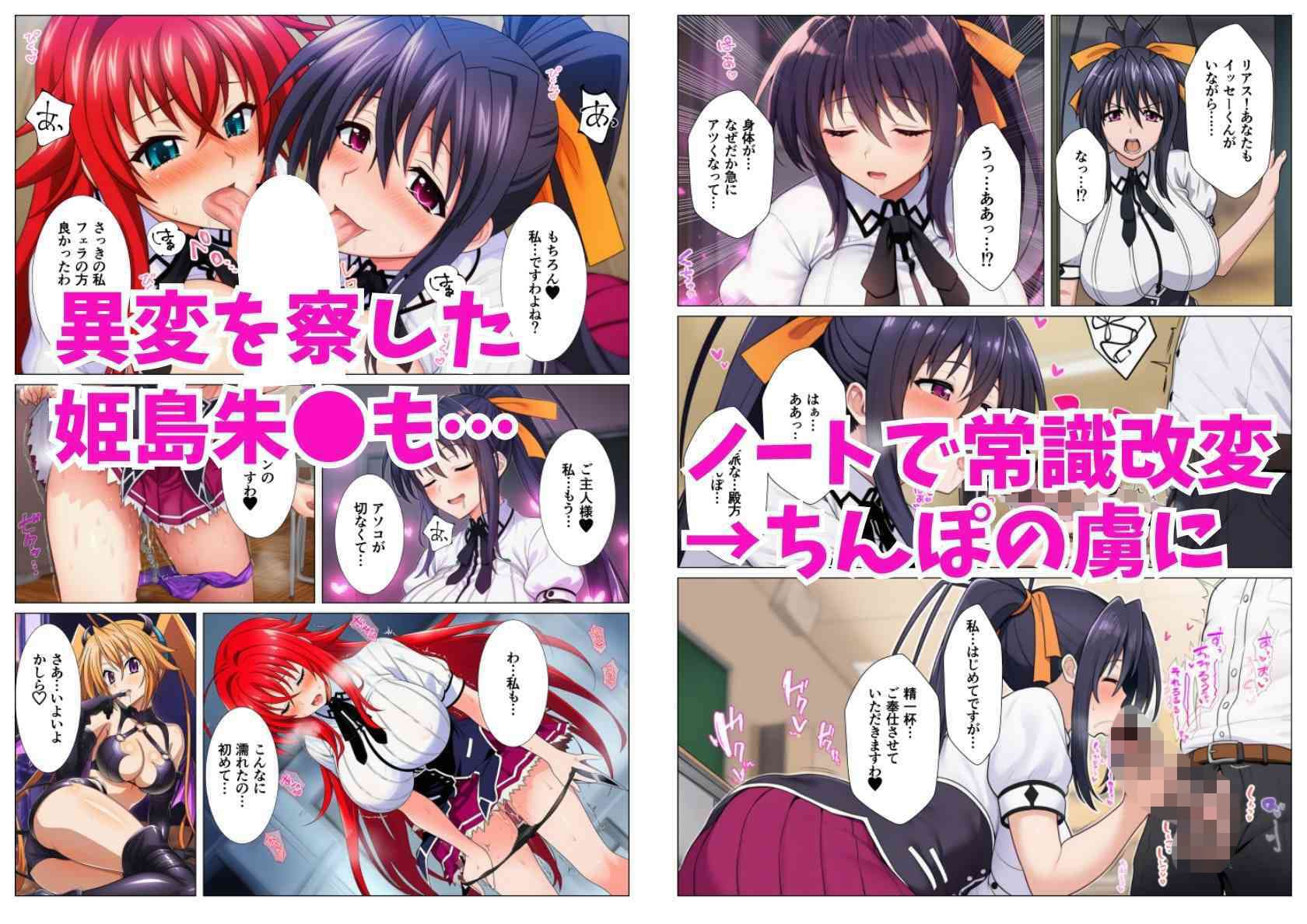 催淫メスノート！ハ◯スクールD×Dヒロインの名前を書いたら強●発情 サンプル 3