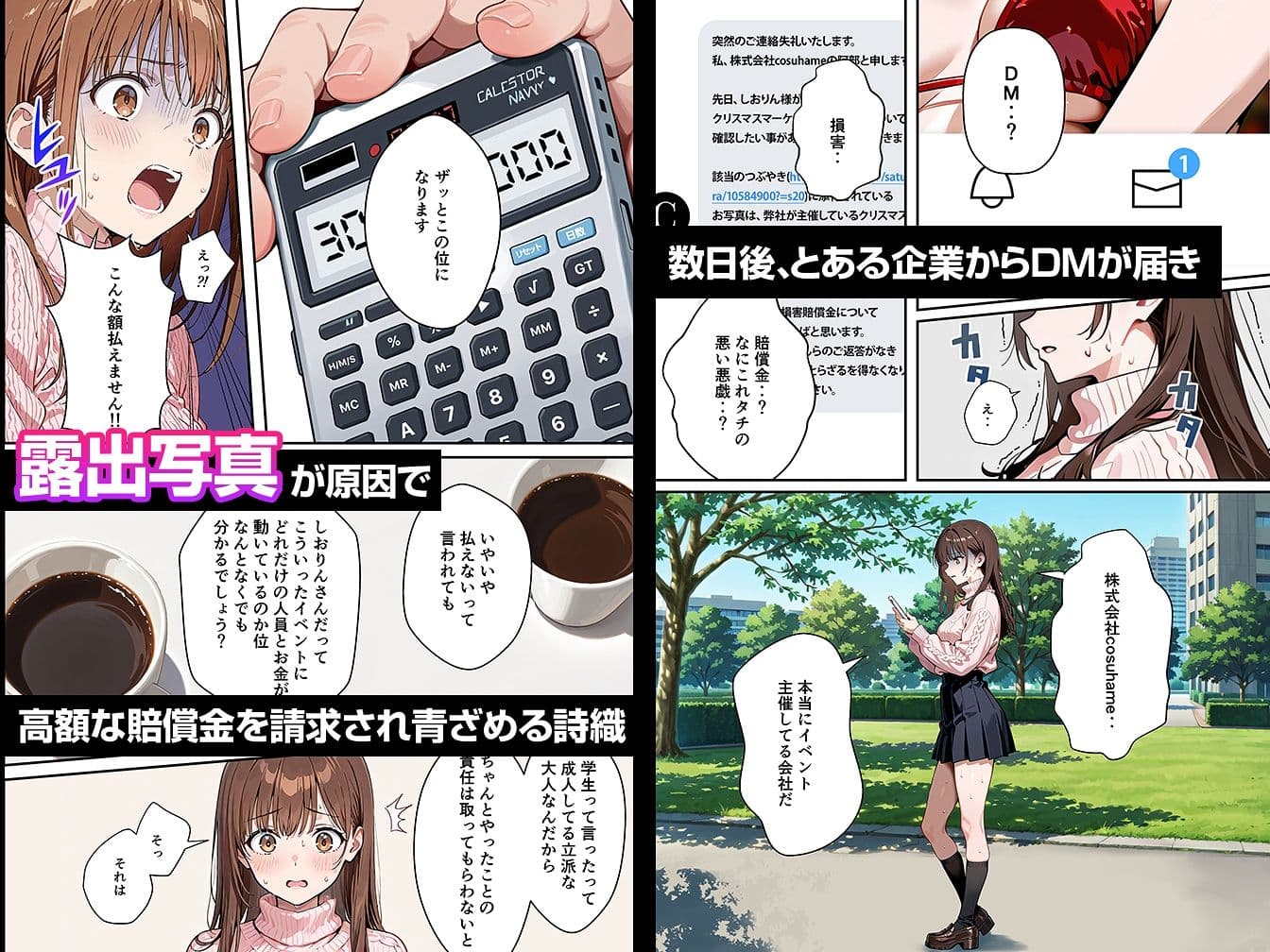 水着ユ○バ -承認欲求モンスターJDが、水着ユ○バでSNS炎上を切っ掛けにネット公開SEXした話- サンプル 4