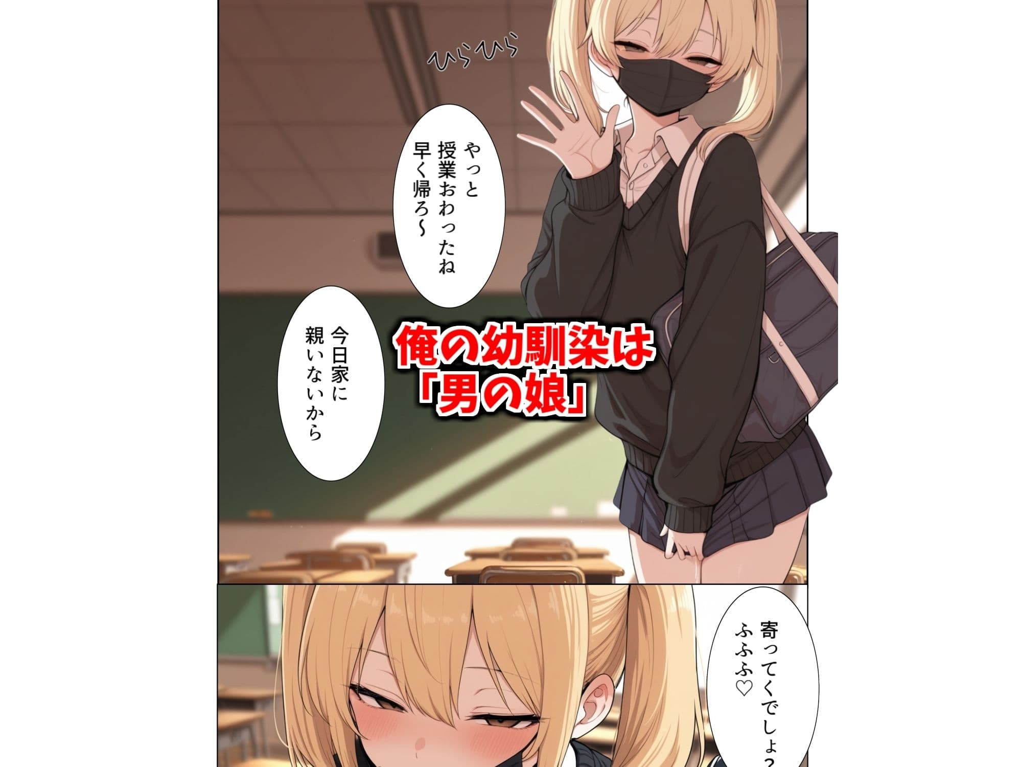 隣のクラスの幼馴染が男の娘だった場合 サンプル 1