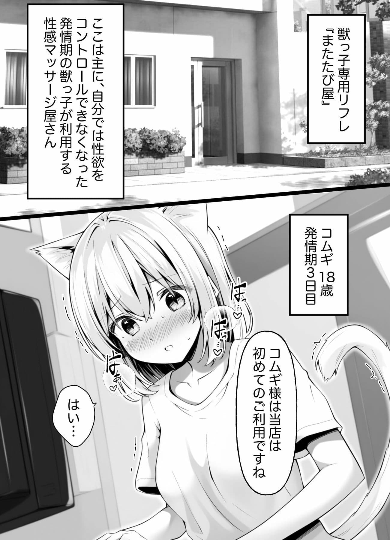 発情期のケモ娘専用マッサージ店 サンプル 1