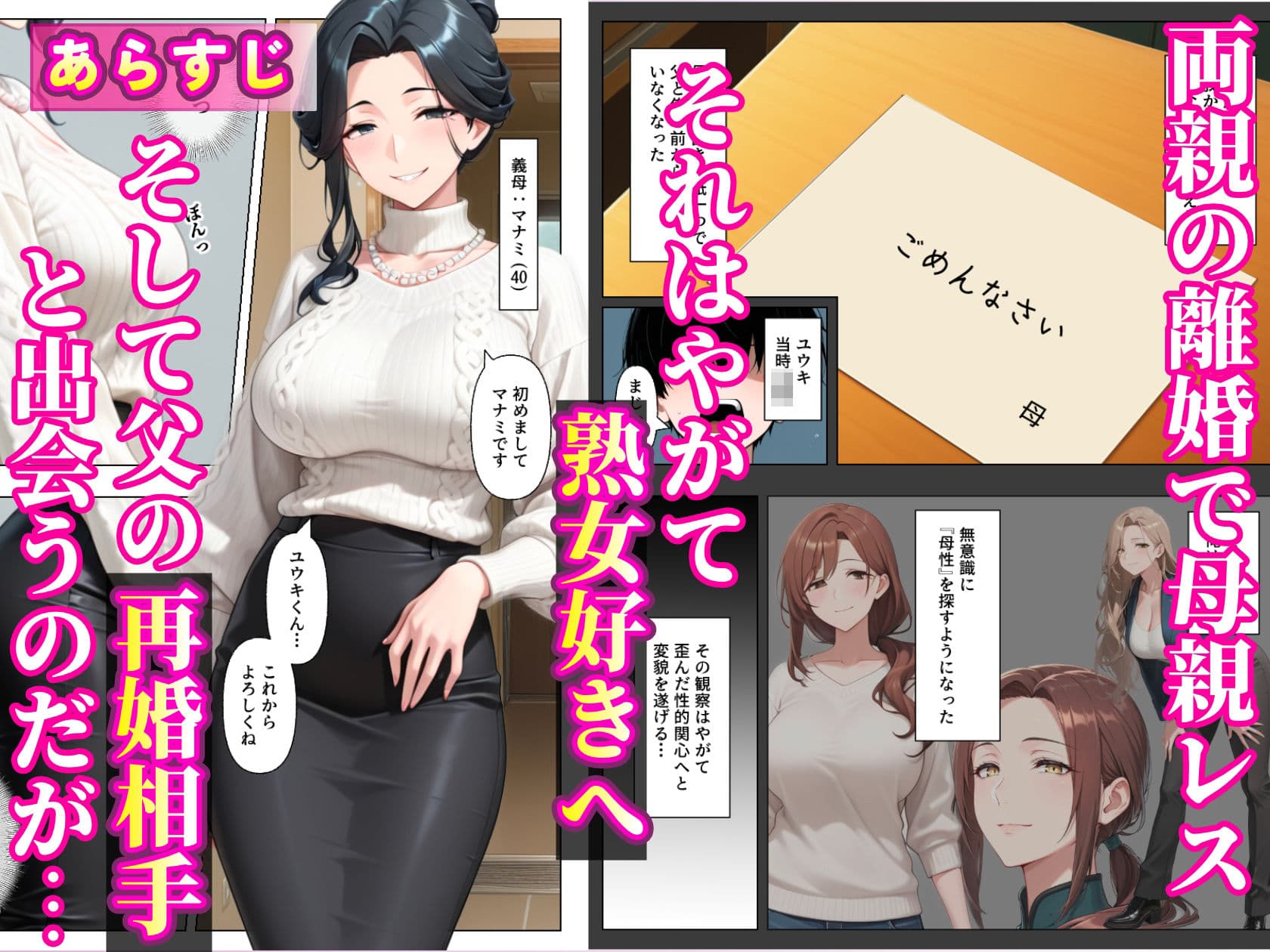 逆NTR_襲ってきた淫乱な義母を俺のデカチンで返り討ち_ガン突きイキ地獄で沼らせてみた サンプル 2