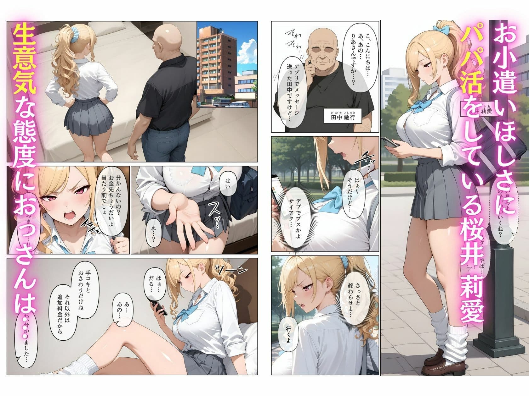 マチアプで会った生意気なパパ活ギャルを徹底的にわからせた話 サンプル 1