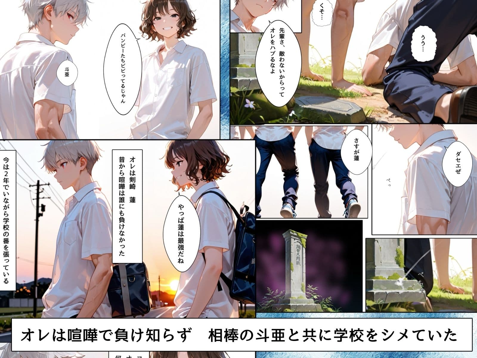 TS番長〜親友のチ〇ポでメス堕ちしたオレ サンプル 1