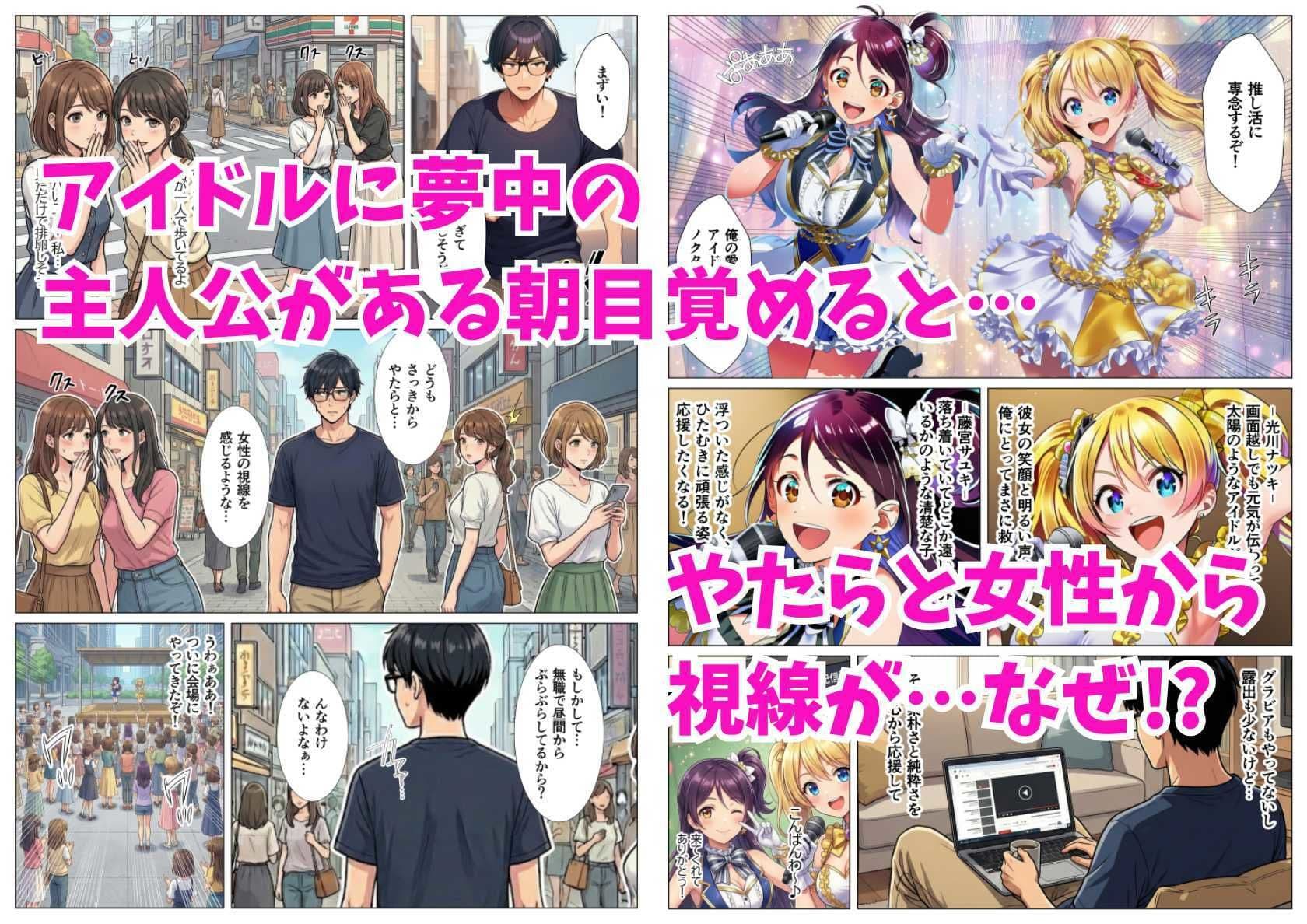 【貞操観念逆転】男性がレアな世界で推しアイドル2人組に確保された俺 サンプル 1
