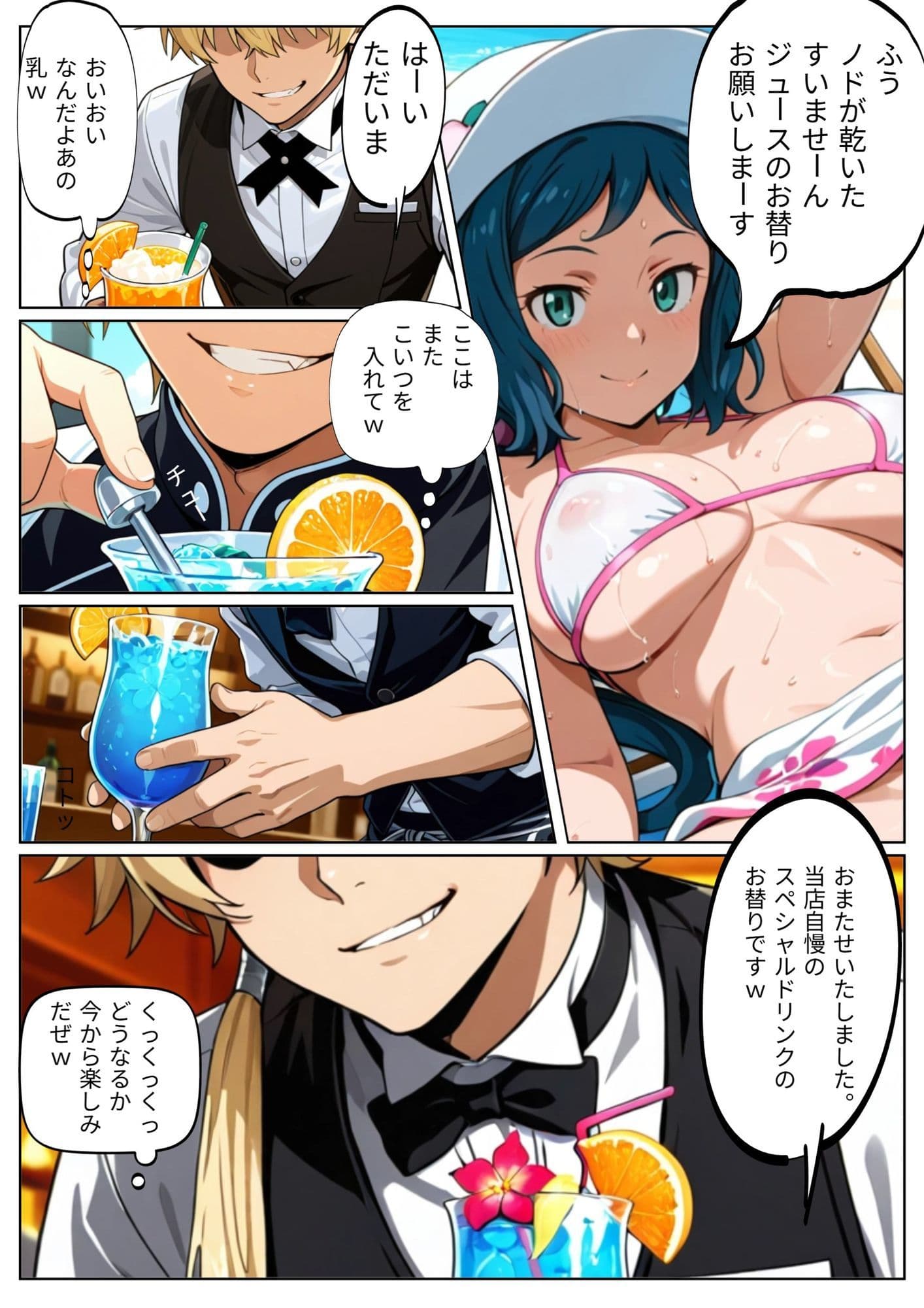 波打ち際のリンコママ サンプル 1