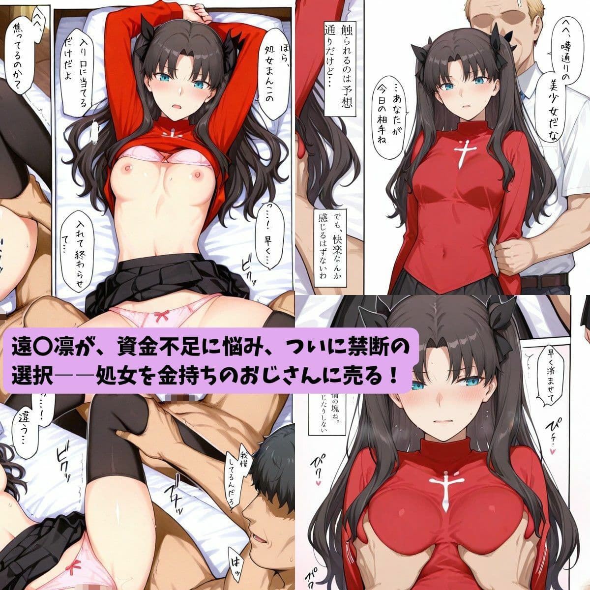 遠〇凛 処女売春 〜資金のため処女を穢されて〜 サンプル 1