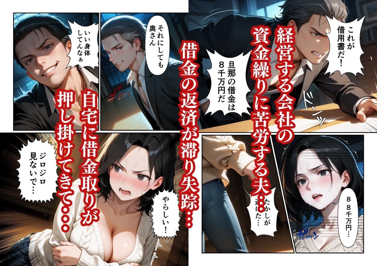 夫の借金、妻の代償。失踪後に堕ちて壊れた人妻 サンプル 2