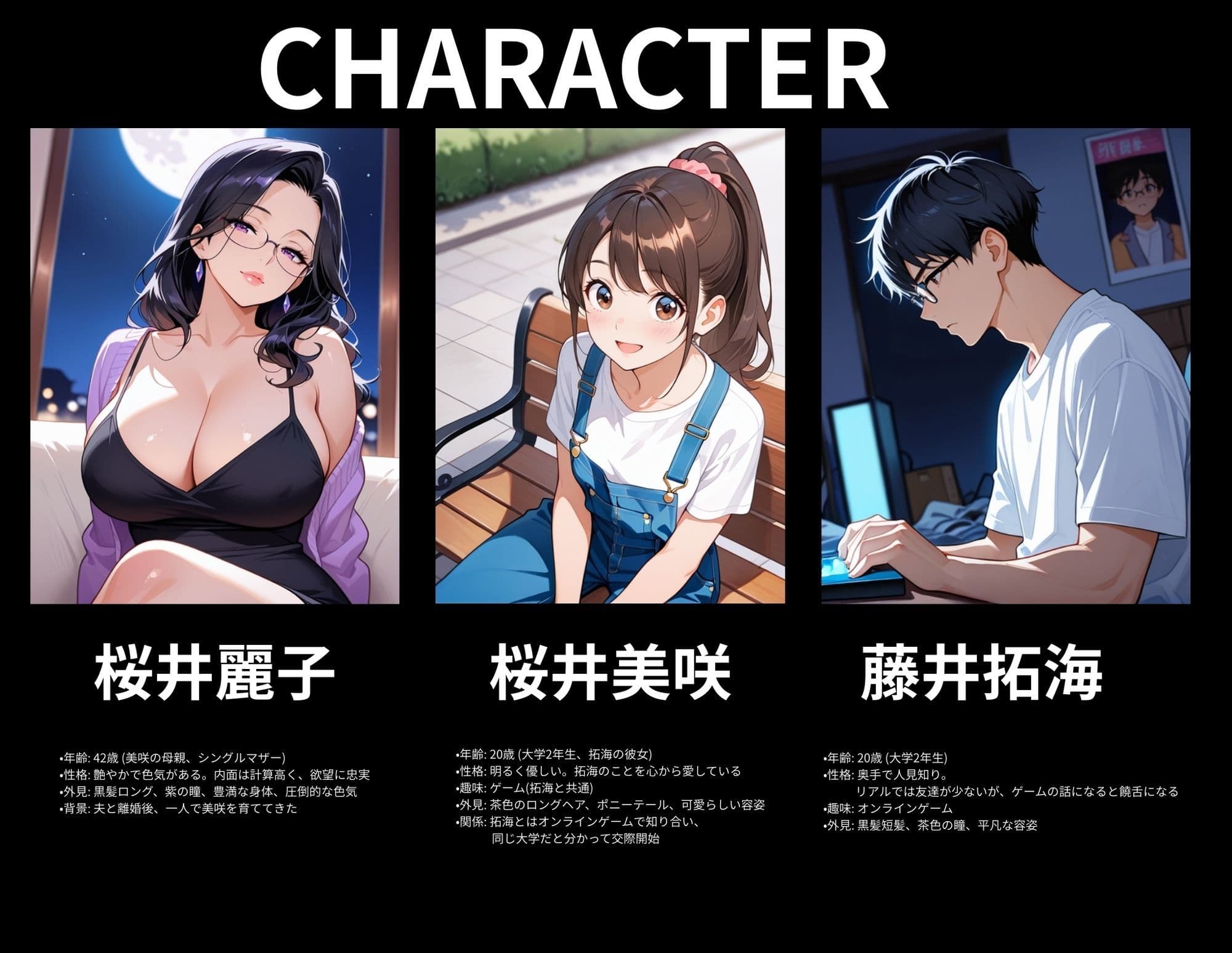 彼女の母親（42）に初体験を奪われたら、年上の魅力に抗えなくなって昼間は彼女、夜は母親という二重生活で罪悪感と快楽に溺れまくった話 サンプル 1