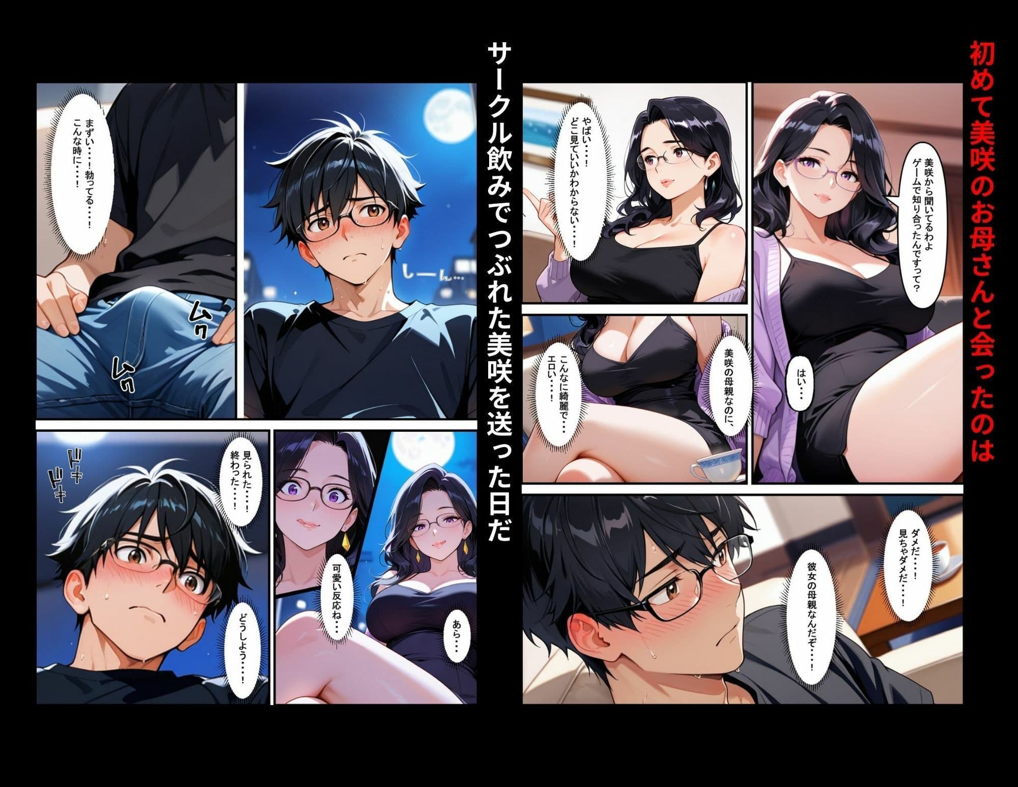 彼女の母親（42）に初体験を奪われたら、年上の魅力に抗えなくなって昼間は彼女、夜は母親という二重生活で罪悪感と快楽に溺れまくった話 サンプル 4