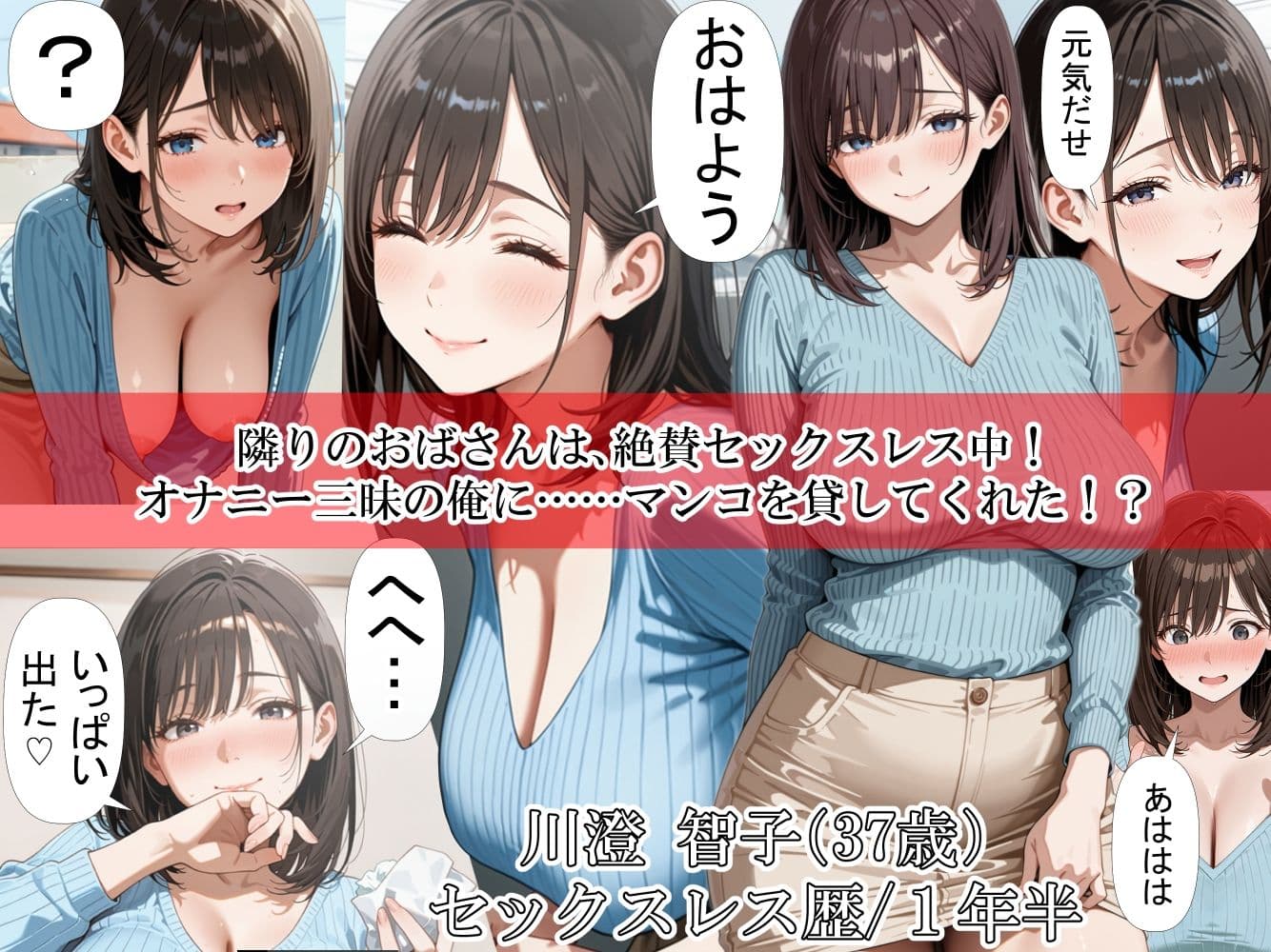 隣りのおばさん、マンコ貸してくれる。 おば肉にピュッピュしてたら俺のマンコになるって全力で媚びてきた サンプル 1
