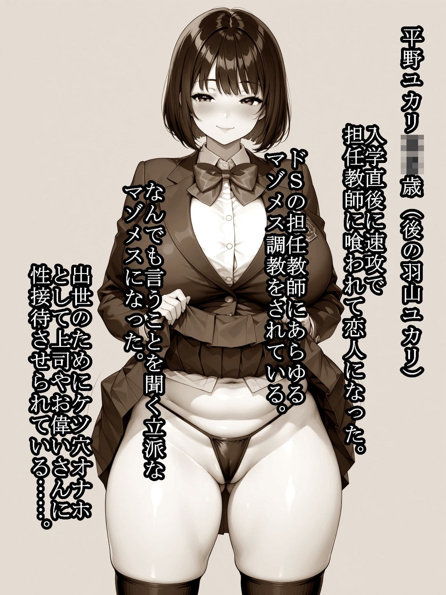 どスケベケツオナホJKユカリちゃん おじさんちんぽでケツまんこ調教 サンプル 1