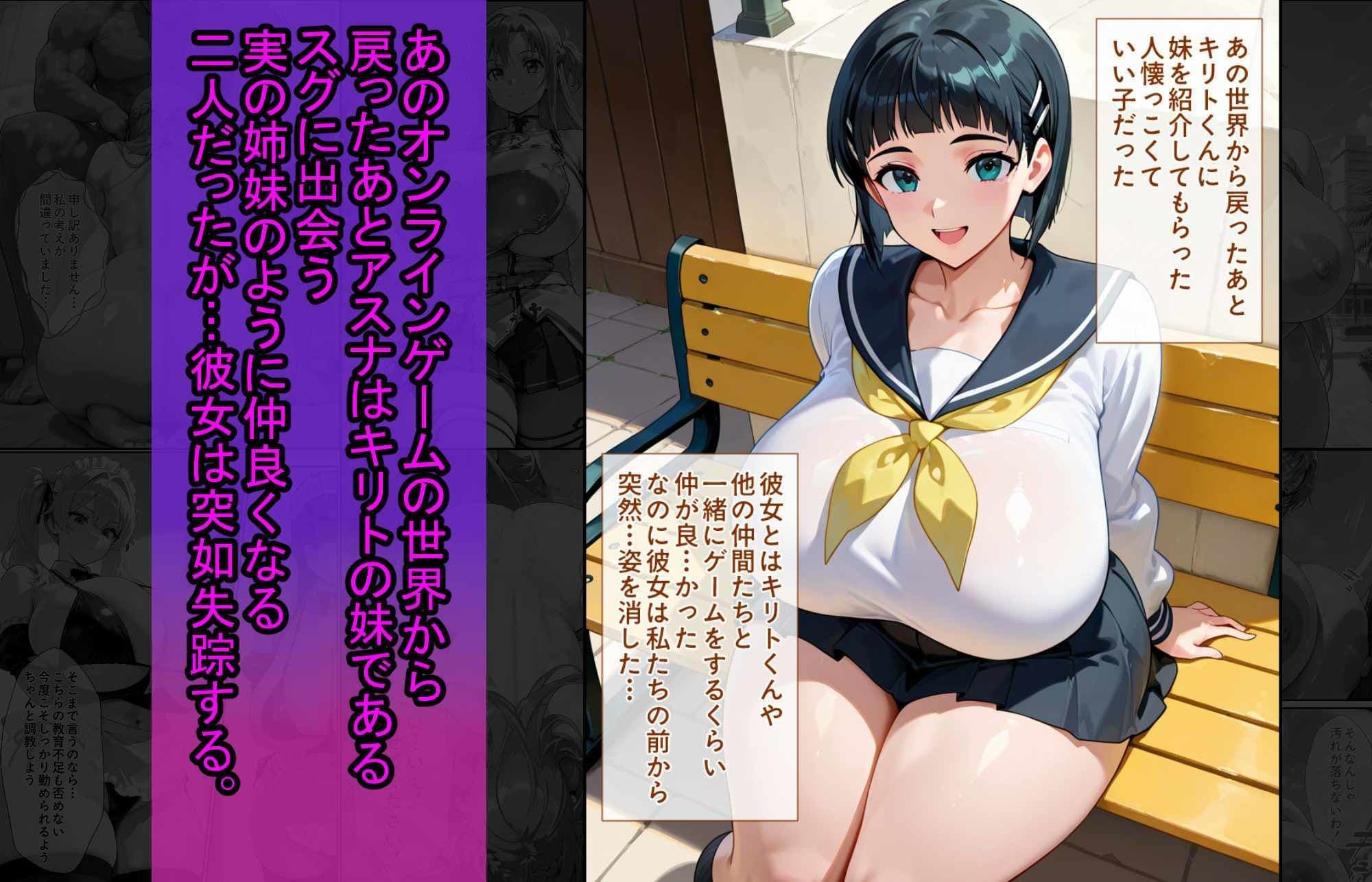 爆乳J●  アスナちゃんが巨根おじさんに寝取られる  話2 サンプル 3