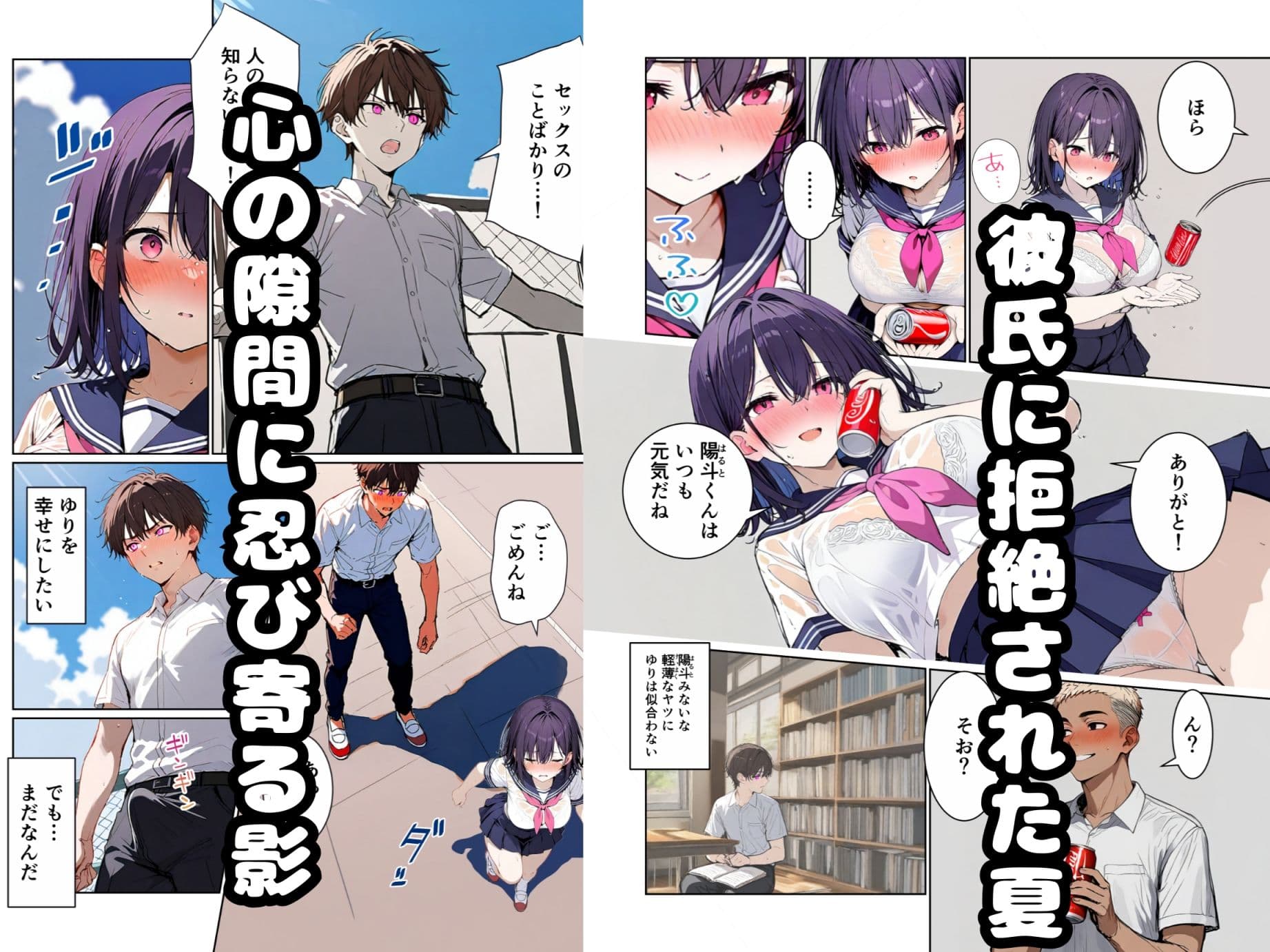 【合計180ページ】青春絶望パック  「妊娠覚悟」「耳年増フェラ」「NTR」……あの日、僕らの恋は性欲に負けて壊れた サンプル 1