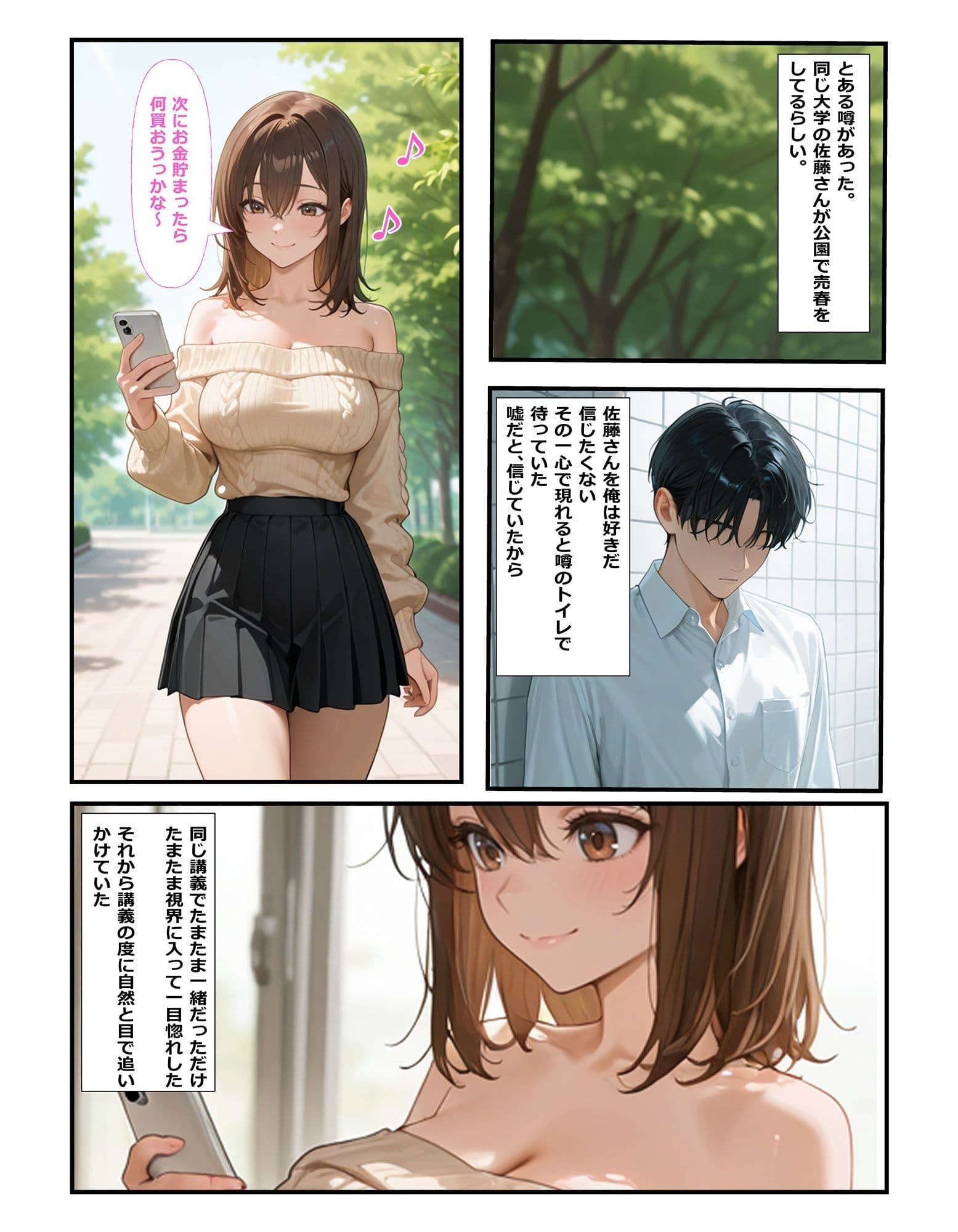 公園で売春してる好きな人の話 サンプル 1