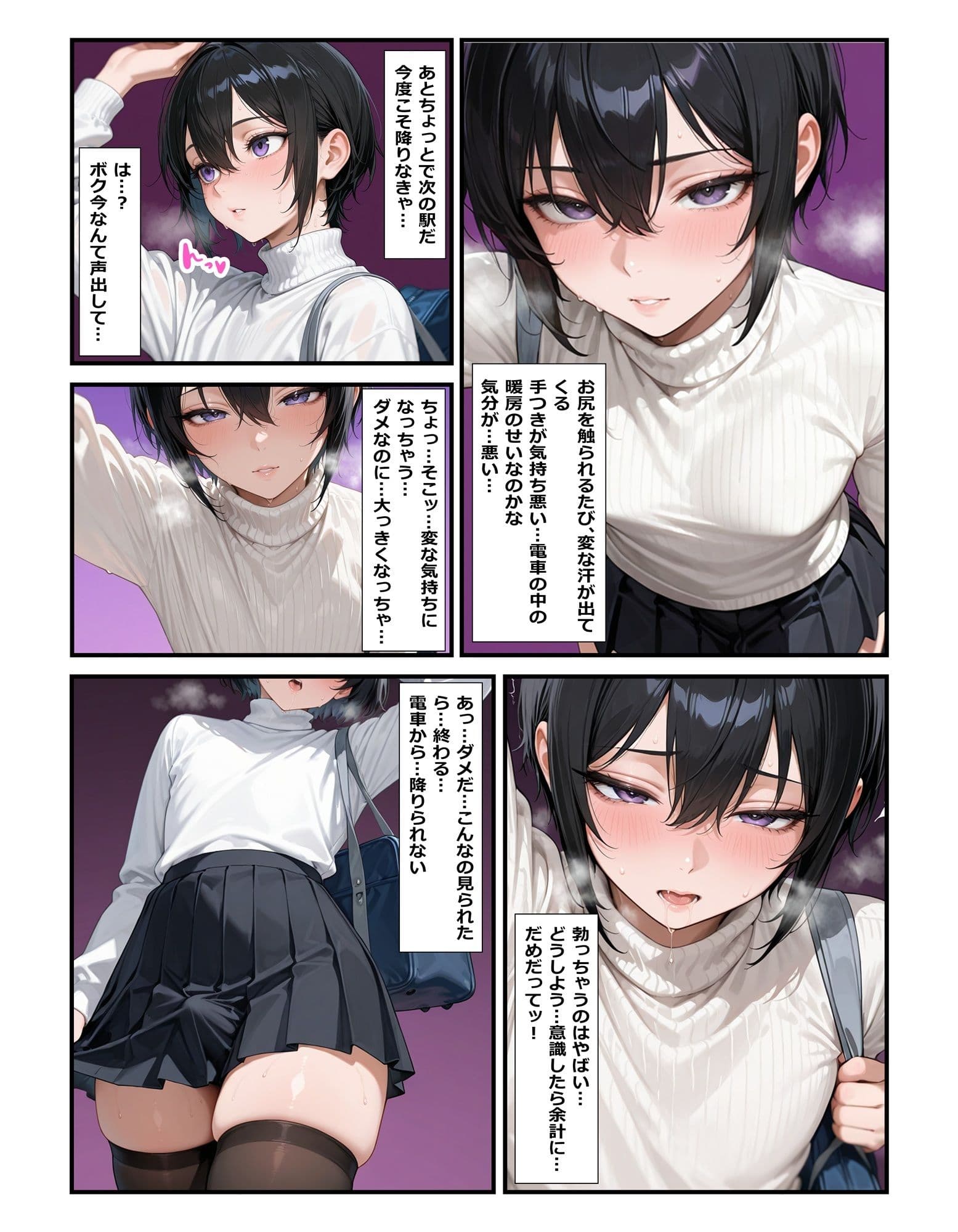 女装してたら痴●されちゃった！犯●れる妄想にハマっちゃった！ サンプル 3