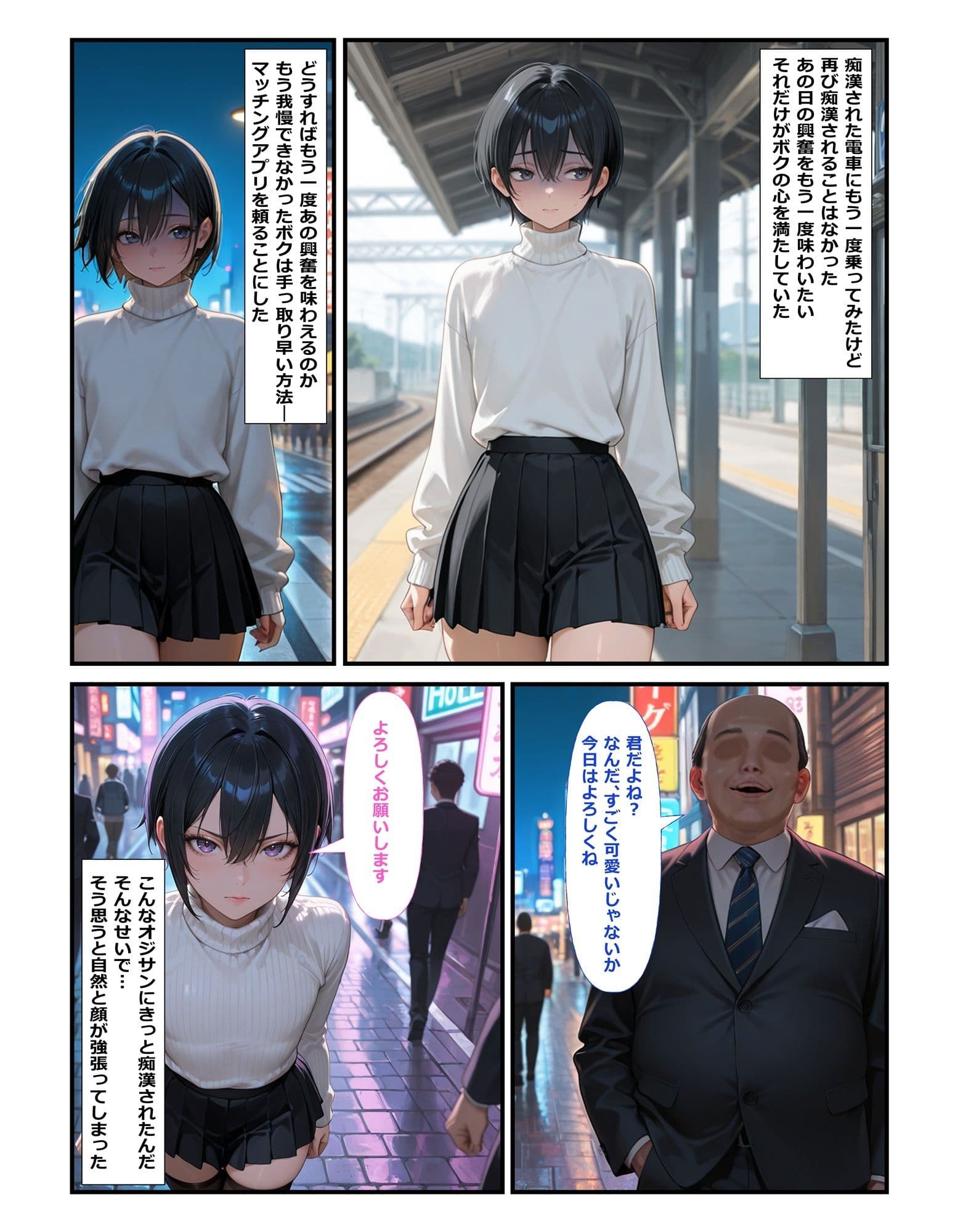 女装してたら痴●されちゃった！犯●れる妄想にハマっちゃった！ サンプル 10