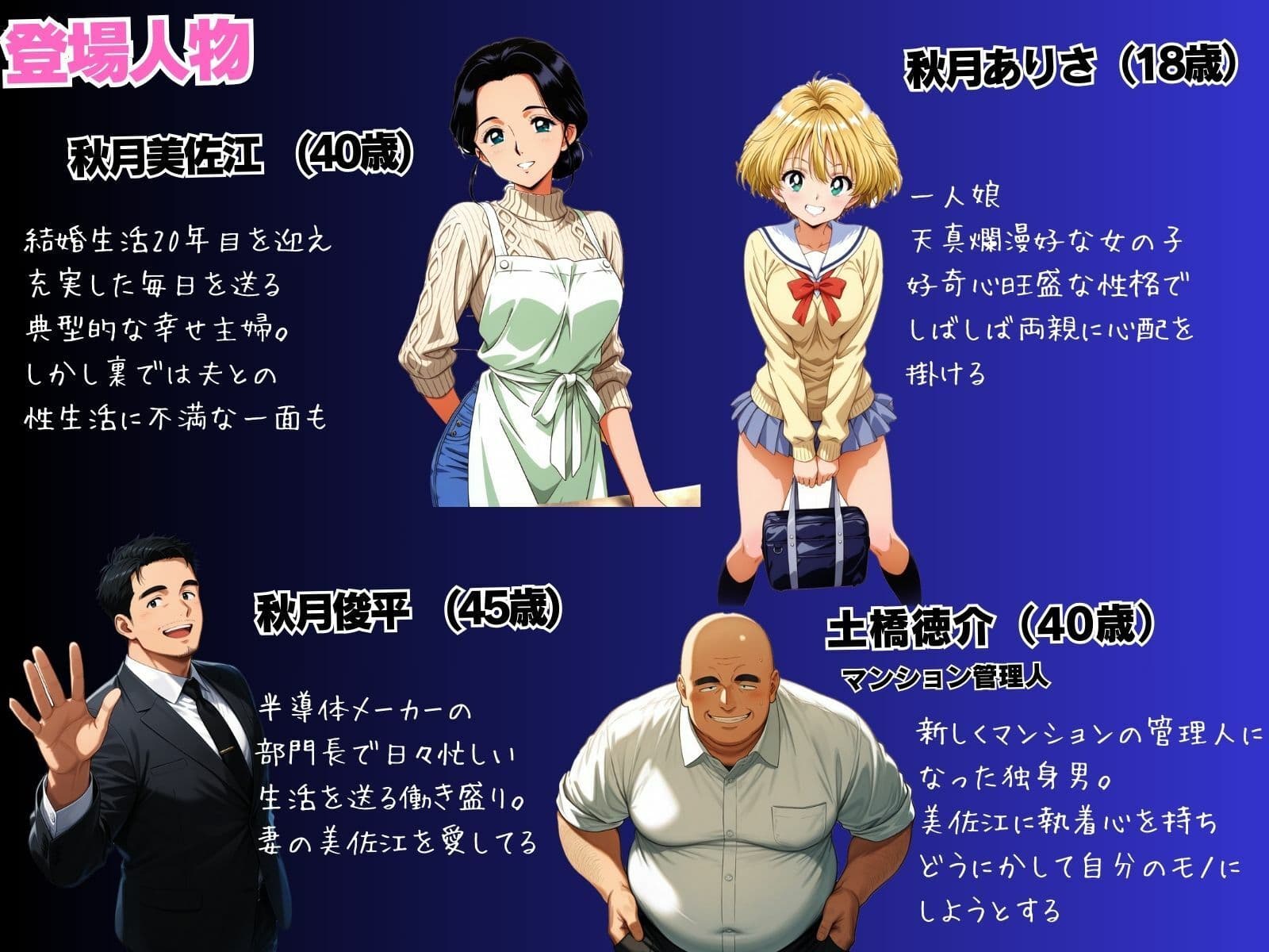 母娘娯楽2〜管理人の罠に堕ちた母娘〜  美佐江（母）の章（前編） サンプル 1