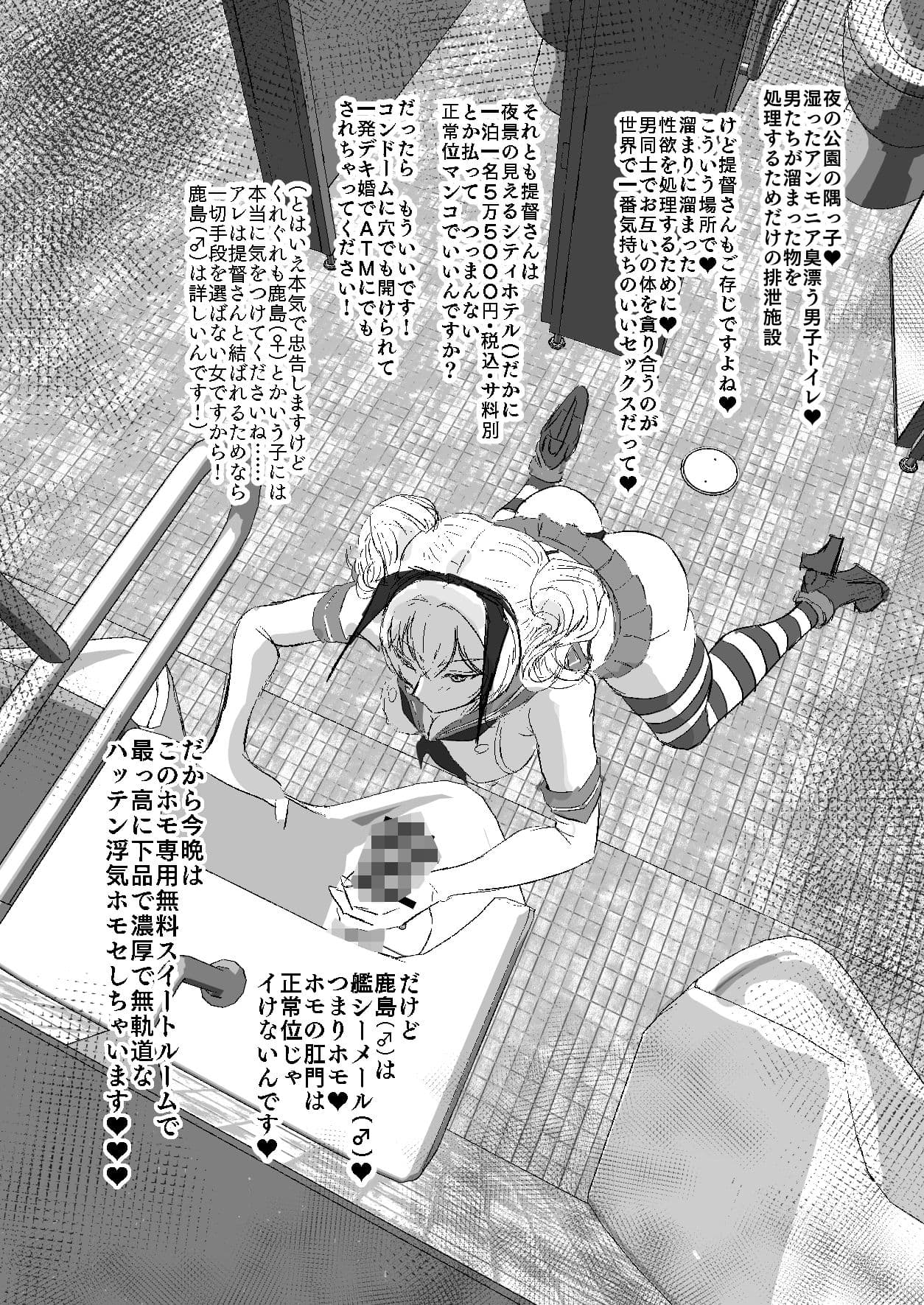 艦シーメール鹿島（♂）ケツオナ＊公衆便所 サンプル 3