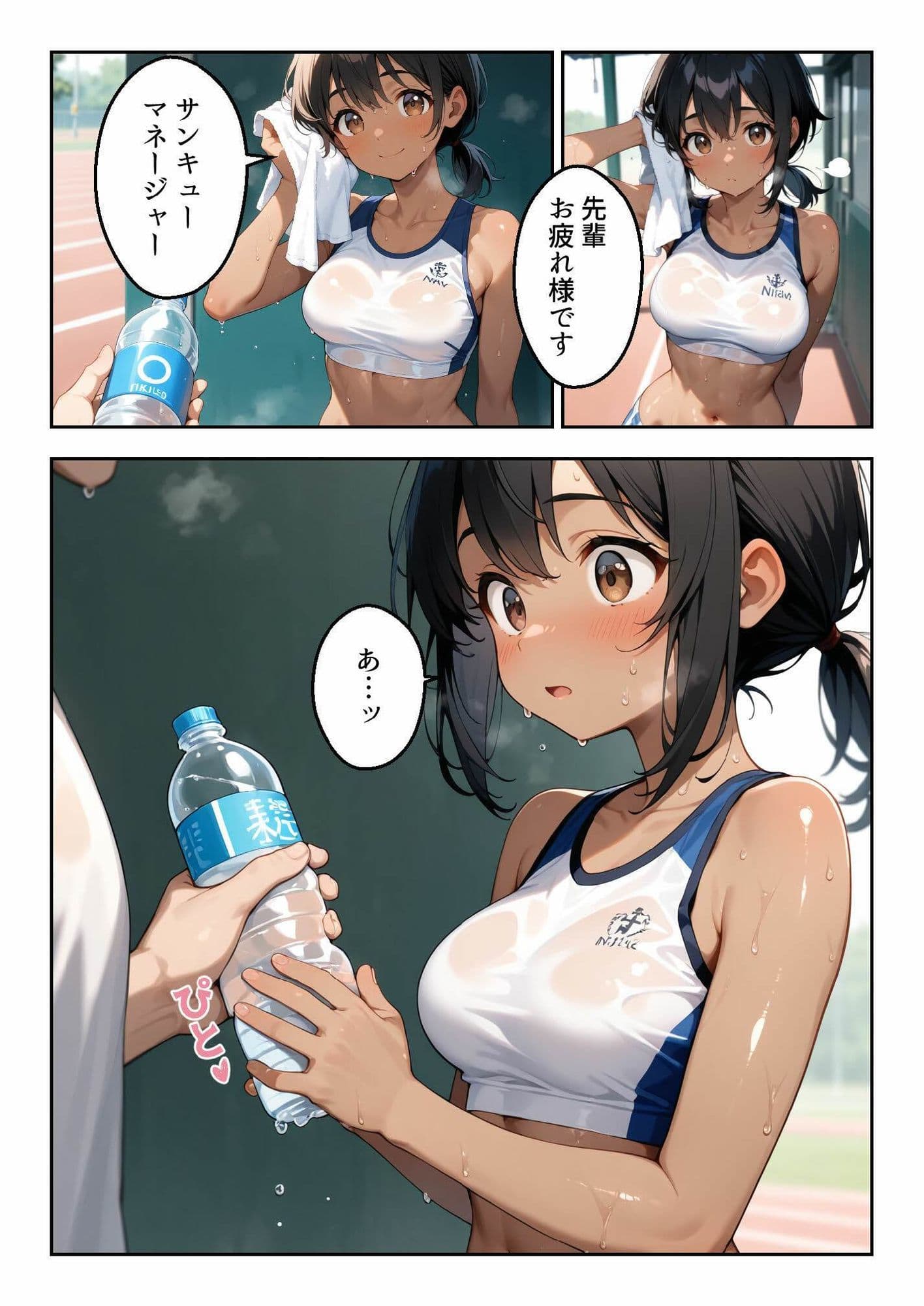 セックスしないと死ぬ(嘘)。〜陸上部エースの先輩、猛暑の密室で熱暴走〜 サンプル 2