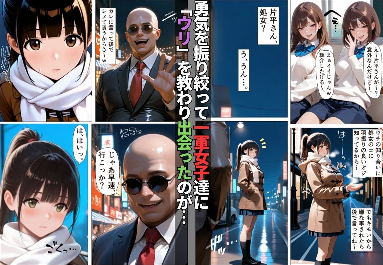 キモおじに処女マン差し出した美少女が連続SEXで快楽堕ちする話【漫画】【処女喪失】【売春】【初体験】 サンプル 3