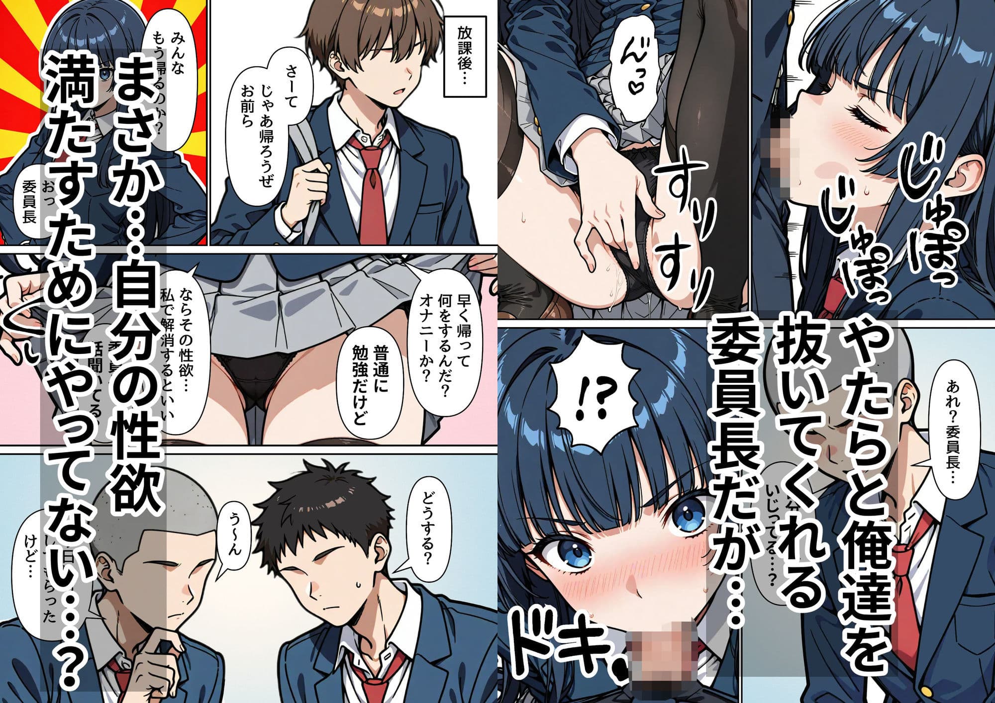 うちのクラスの委員長は誰も頼んでないのに性処理委員をやってる。 サンプル 4