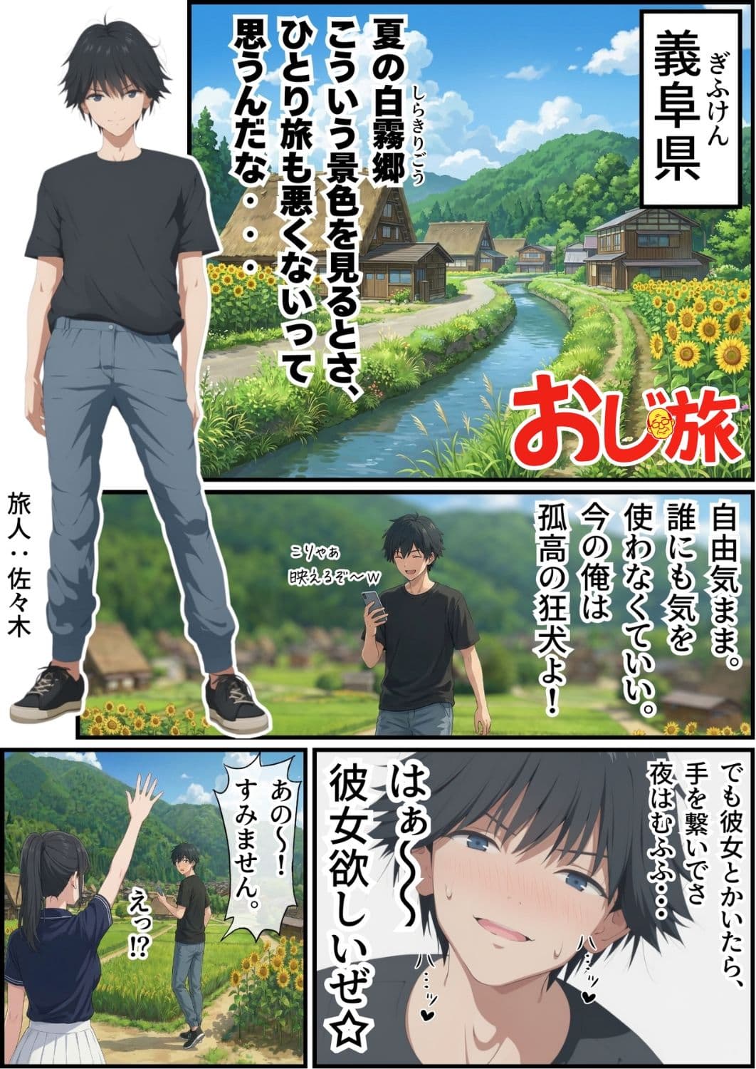 【義阜編】おじさん、私を旅に連れてって サンプル 1