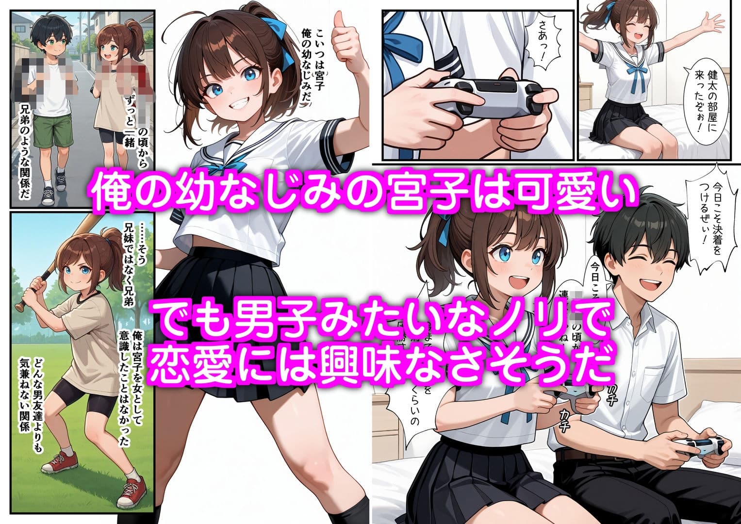 SEXに興味なさそうな幼なじみが媚薬を使ってSEXに誘ってきた サンプル 1