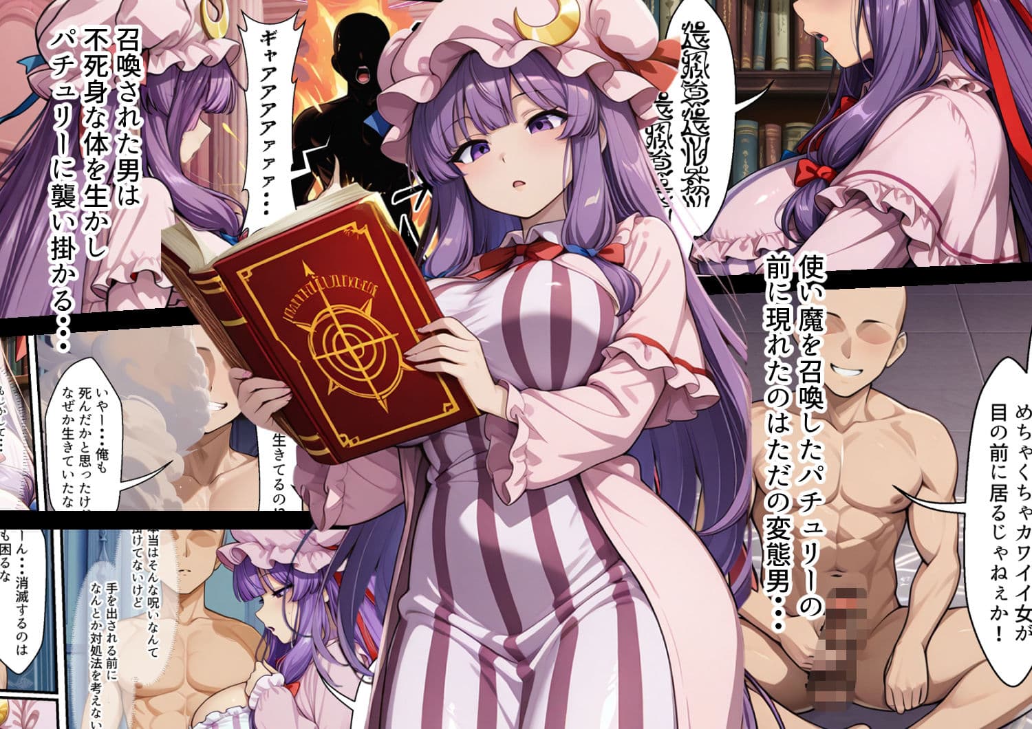 奇跡の精力を持った男が幻想入り パチュリー編 サンプル 1