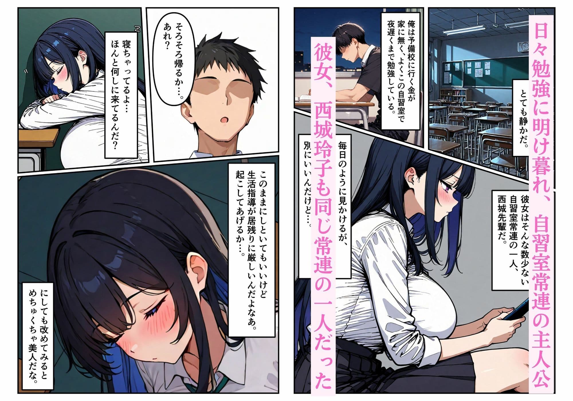 クール巨乳先輩と所構わずセックスする話。 サンプル 1
