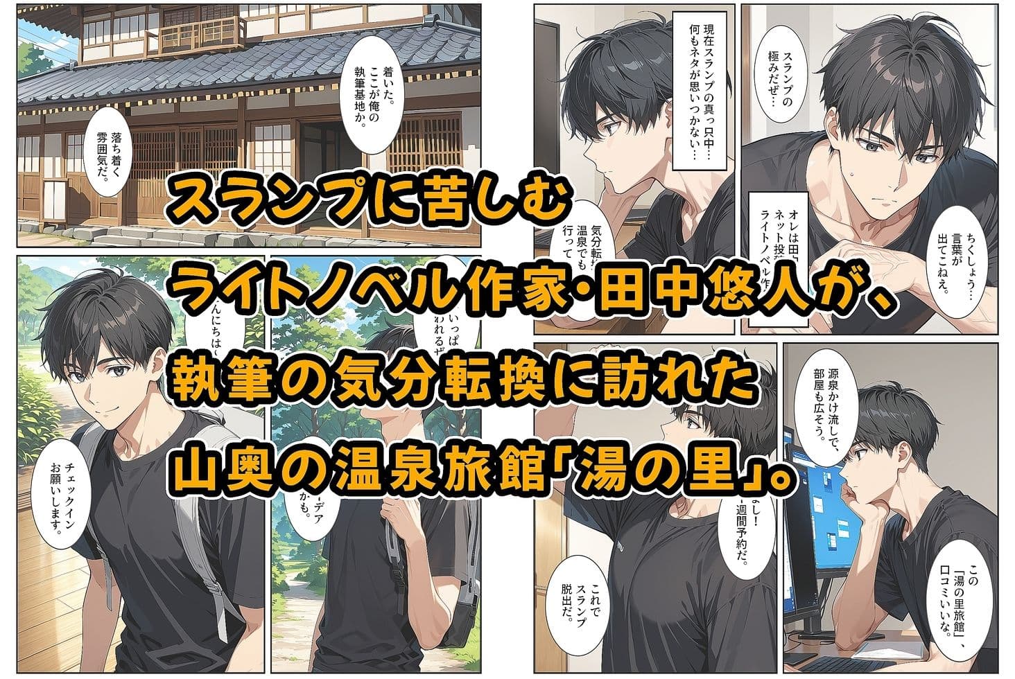 温泉宿の欲求不満な爆乳若女将は混浴露天風呂で孕ませ中出しセックスさせてくれました。 サンプル 1