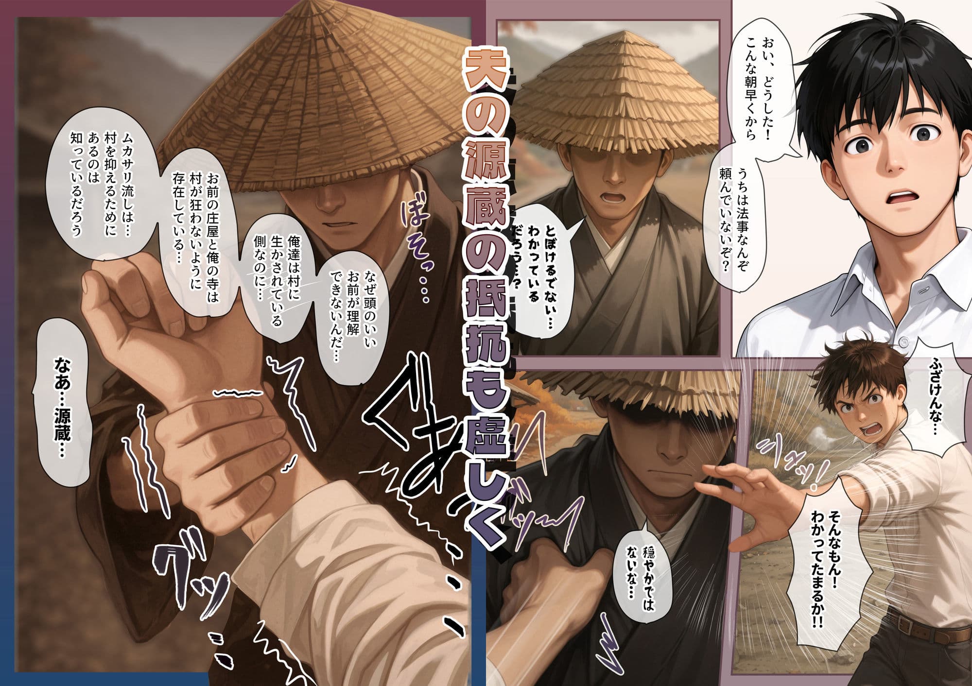 『明治助平浪漫譚』生贄にされた爆乳女は緊縛されてぬれぬれに、儀式はこれでヲハリ。「ムカサリ流し〜ヲハリ編」 サンプル 4