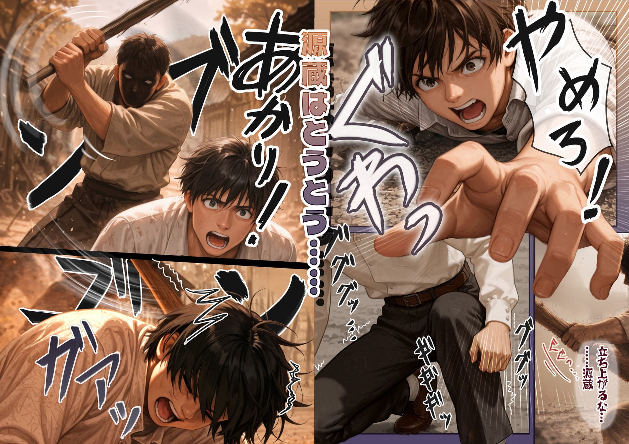 『明治助平浪漫譚』生贄にされた爆乳女は緊縛されてぬれぬれに、儀式はこれでヲハリ。「ムカサリ流し〜ヲハリ編」 サンプル 6