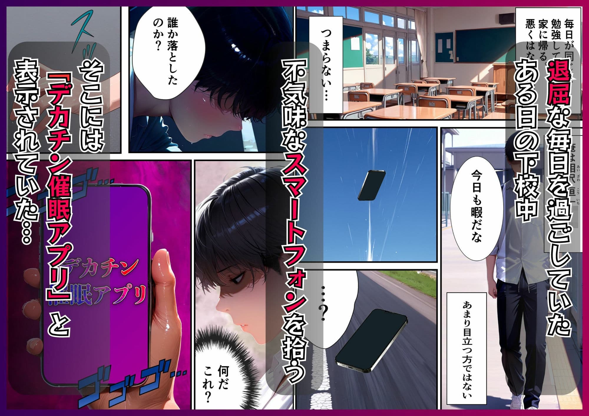 デカチン催●アプリ-学園の女子全員支配する-デカチンになり女子校生を完堕ち服従させるアプリ サンプル 1