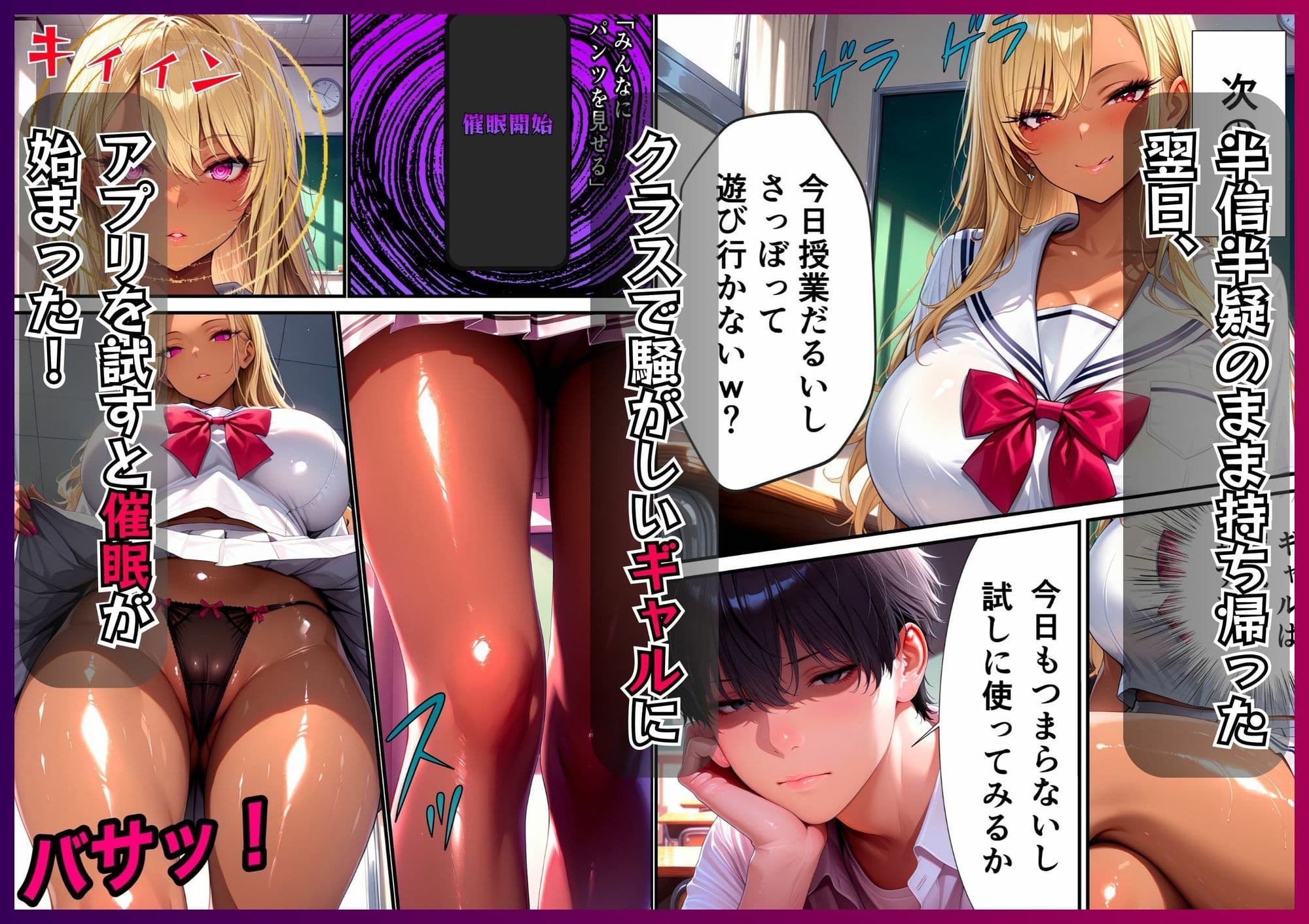 デカチン催●アプリ-学園の女子全員支配する-デカチンになり女子校生を完堕ち服従させるアプリ サンプル 2