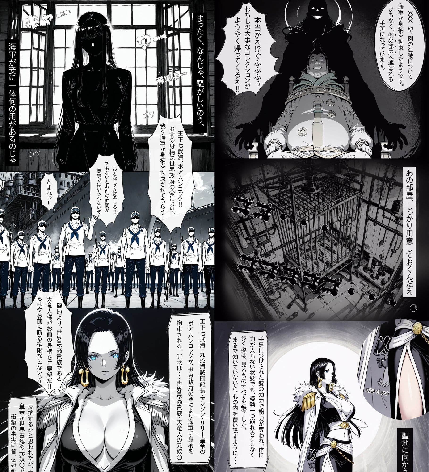 世界最高貴族の手によって快楽に堕ちた美女は海賊女帝 ボ〇・ハンコック サンプル 6