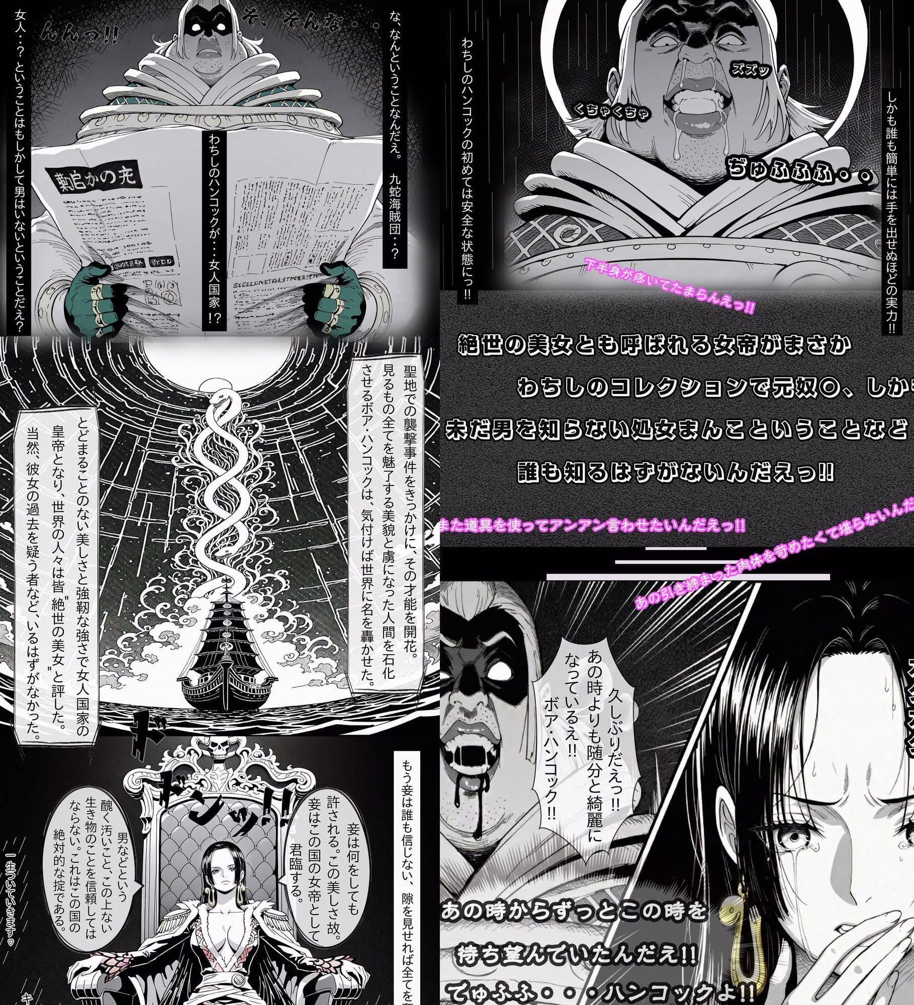 世界最高貴族の手によって快楽に堕ちた美女は海賊女帝 ボ〇・ハンコック サンプル 8
