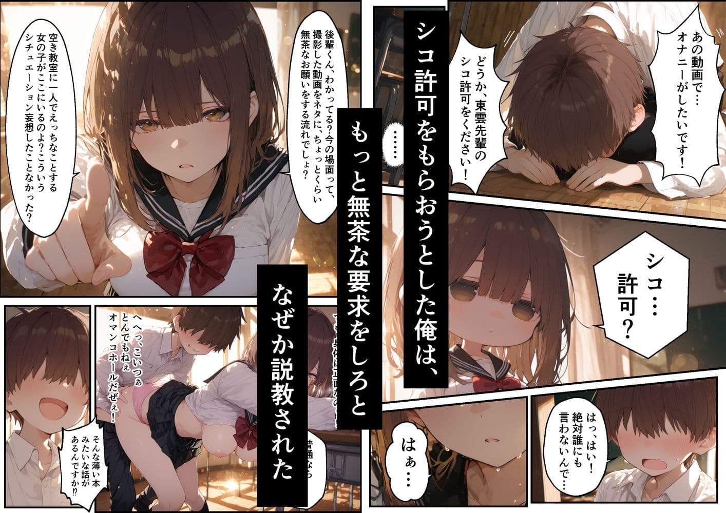 東雲姉妹の場合 - シコ許可もらおうとしたら、えっちな展開になる話 サンプル 2