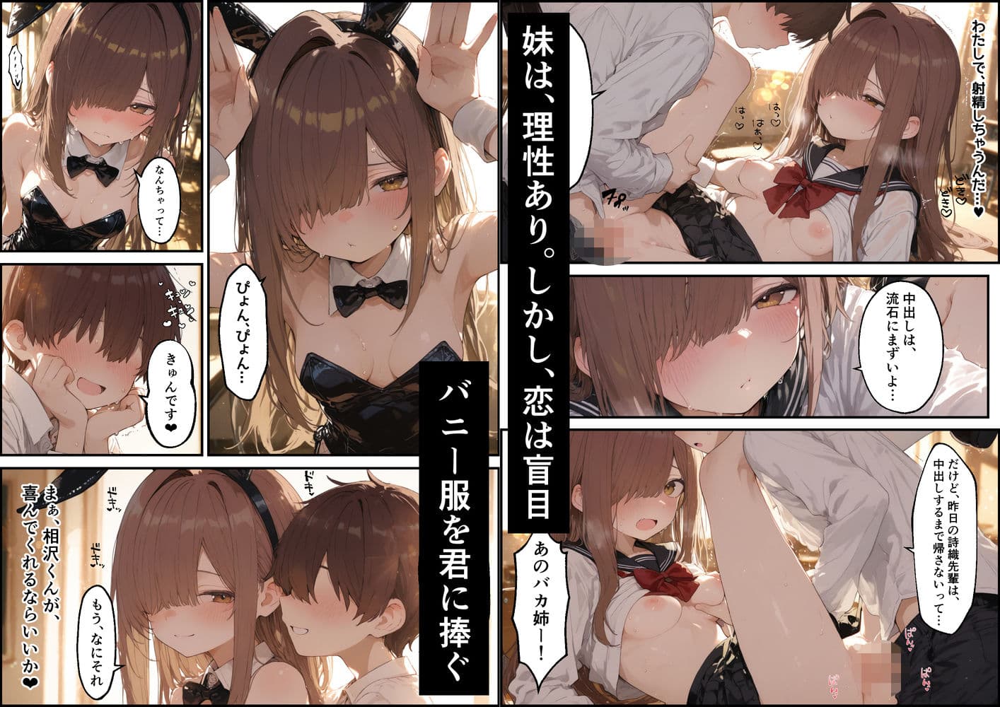 東雲姉妹の場合 - シコ許可もらおうとしたら、えっちな展開になる話 サンプル 8