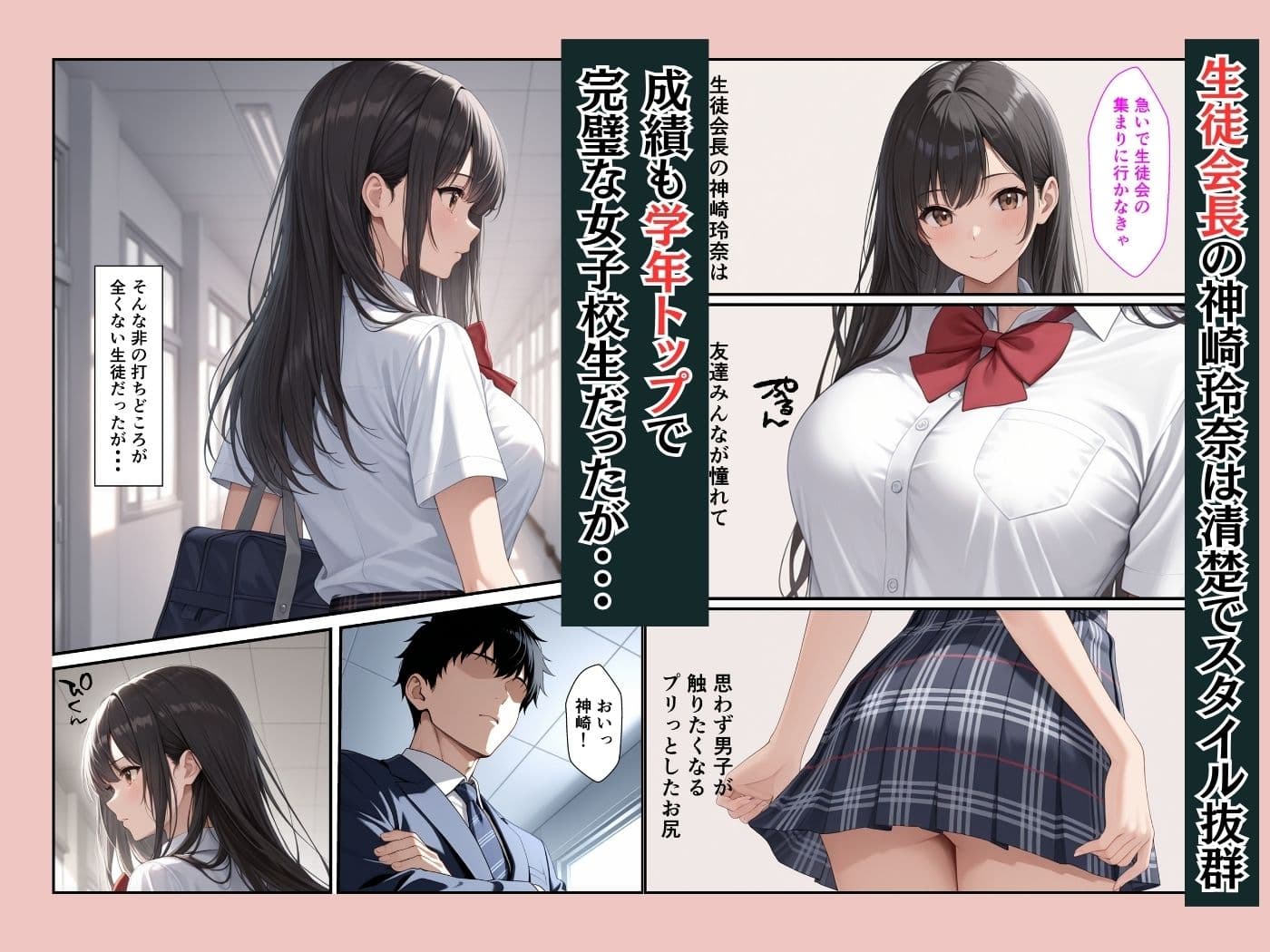 赤点取った清楚な生徒会長を自宅で性指導したらメス堕ちした話 サンプル 1