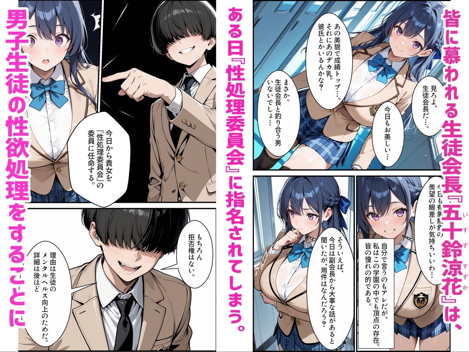 憧れの生徒会長は性処理肉便器 〜完全無欠の生徒会長、性処理委員に堕ちる〜 サンプル 1