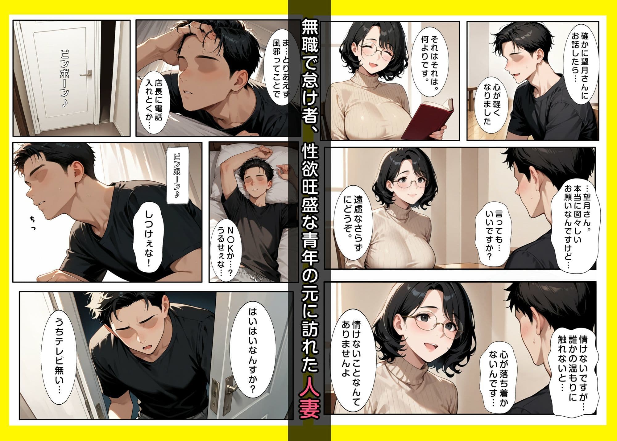 宗〇の勧誘に来た人妻をめちゃくちゃ寝取ったクズ男 サンプル 1