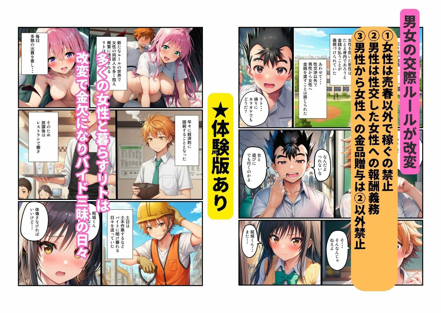 【リトのためにパパ活ブーム】ハーレム計画進行中 サンプル 1