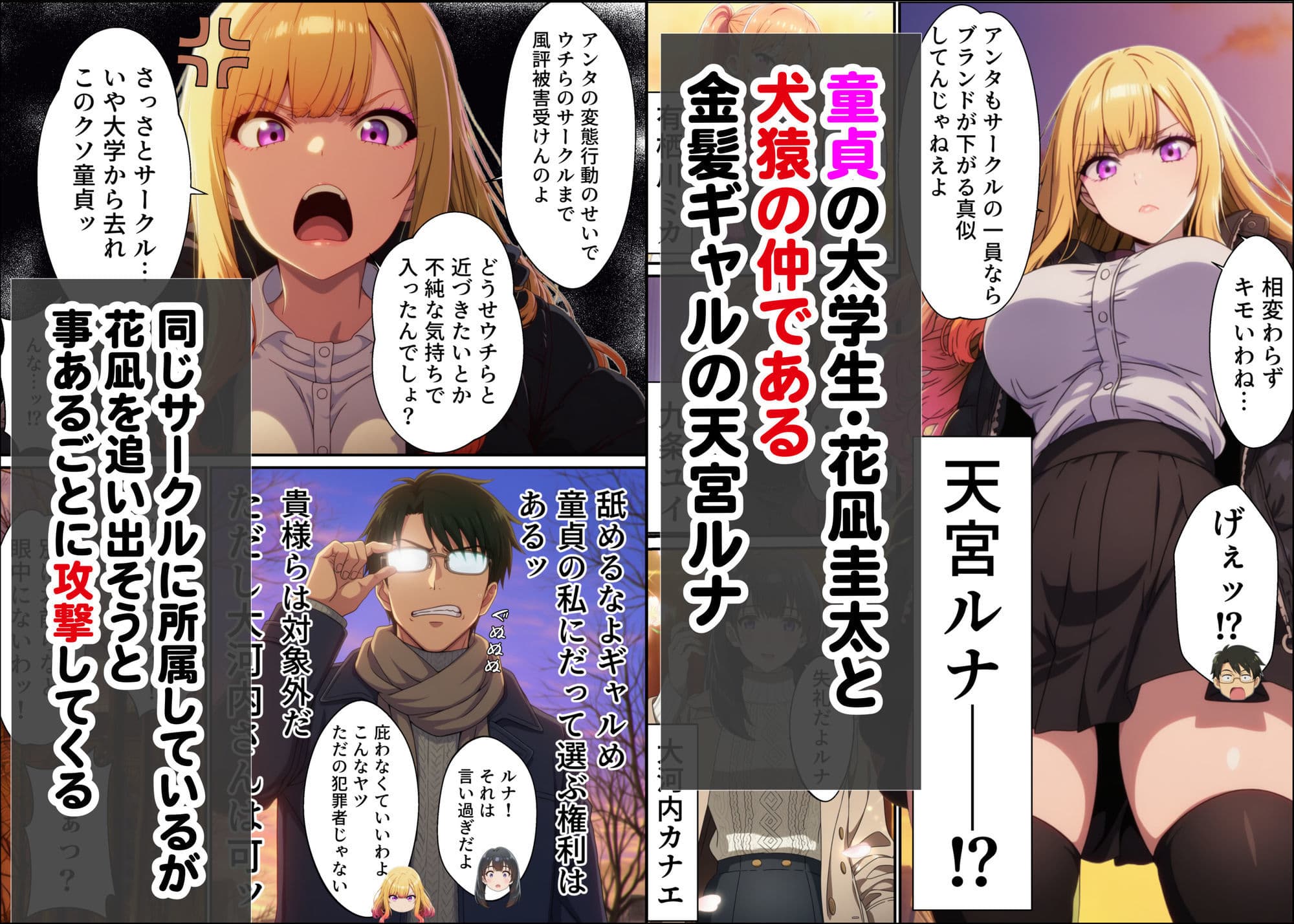 敏感体質なツンデレ金髪ギャルとセックスしたお話 サンプル 1