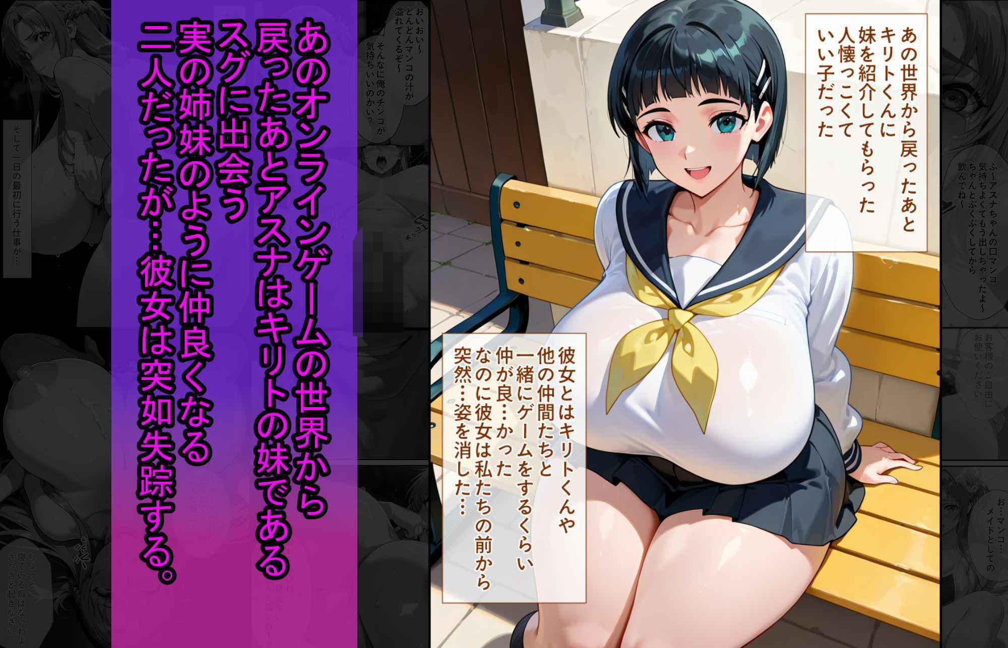 爆乳J●  アスナちゃんが巨根おじさんに寝取られる  話3 サンプル 3