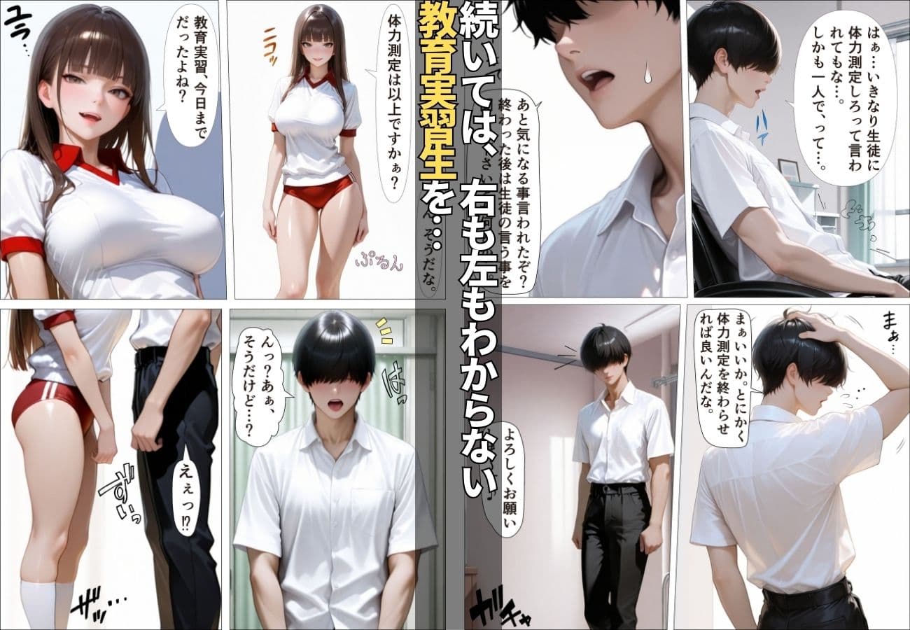 体力測定の後は・・・「生ハメ中出しOK!」魅惑のご奉仕SEX【コミック】【女子校生】【誘惑】【痴女】 サンプル 6