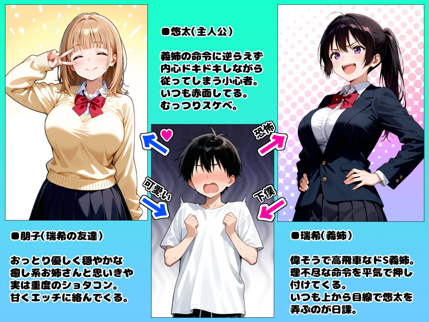 義姉とその友達に童貞だと笑われて流れで筆おろしされることになったが まさかの絶倫発動で逆転わからせ連続中出しセックスした話 サンプル 1